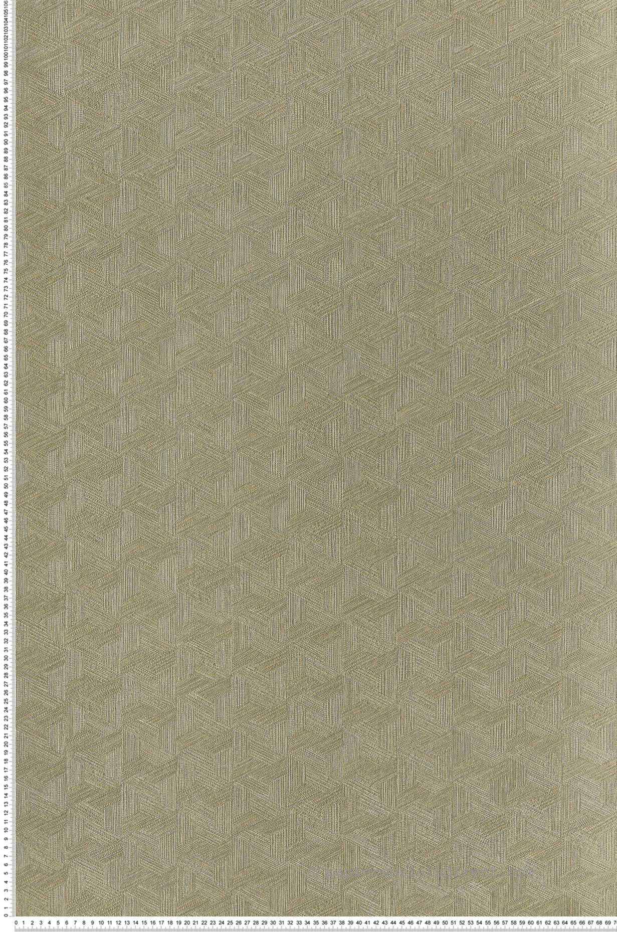 Papier peint Marqueterie Lindu kaki - Nature Précieuse de Casamance | Réf. CAS-76480712