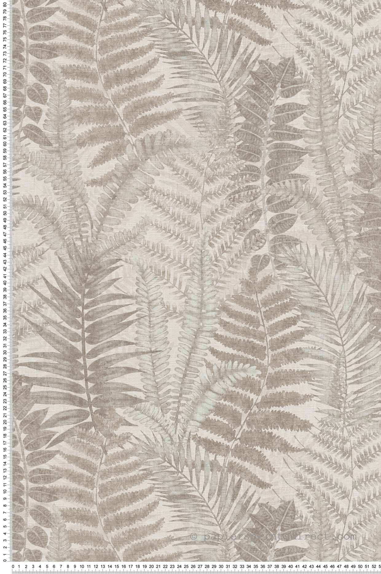 Papier peint Fougère Athyrium lin - Famous Garden d'A.S. Création | Réf. AS-393475