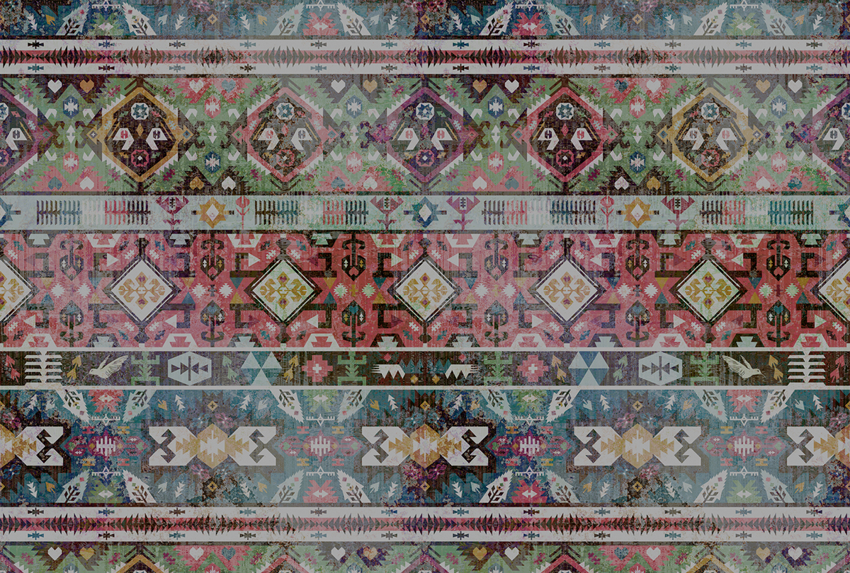 Papier peint panoramique Ethnique Navajo 3  - Référence DD110931 - Intissé 200g/m2 - Standard 400 x 270