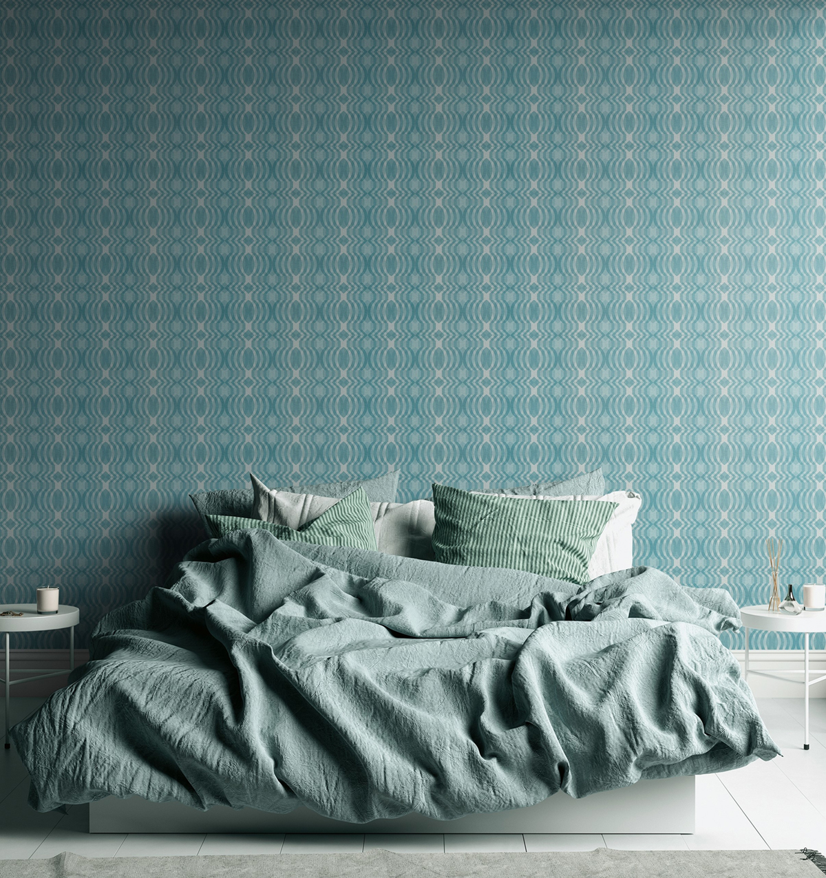 Papier peint Graphique Rétro bleu - Retro Chic d'A.S. Création | Réf. AS-395342