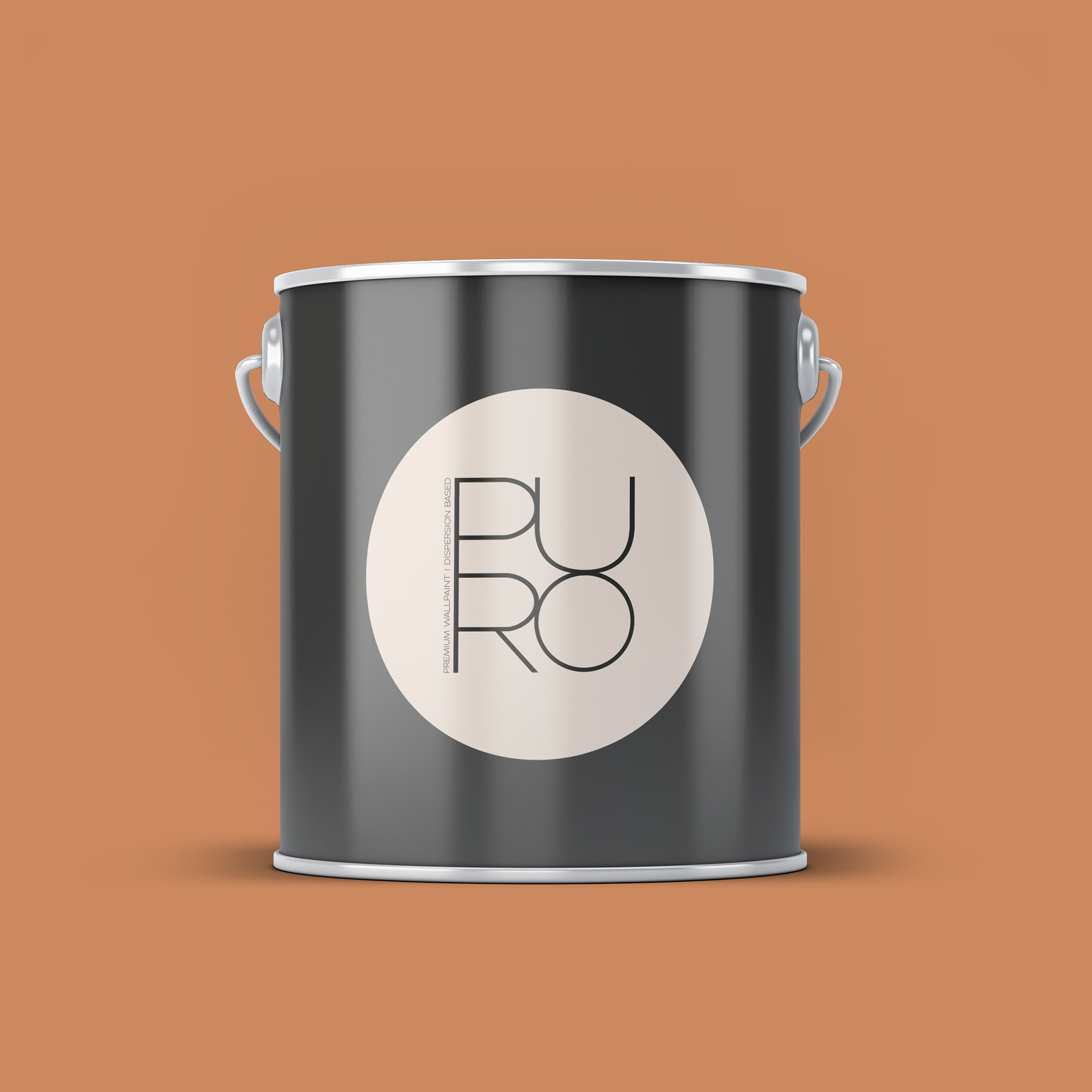 Image d'un pot de 2,5 litres de peinture Puro orange dusty orange - c9004