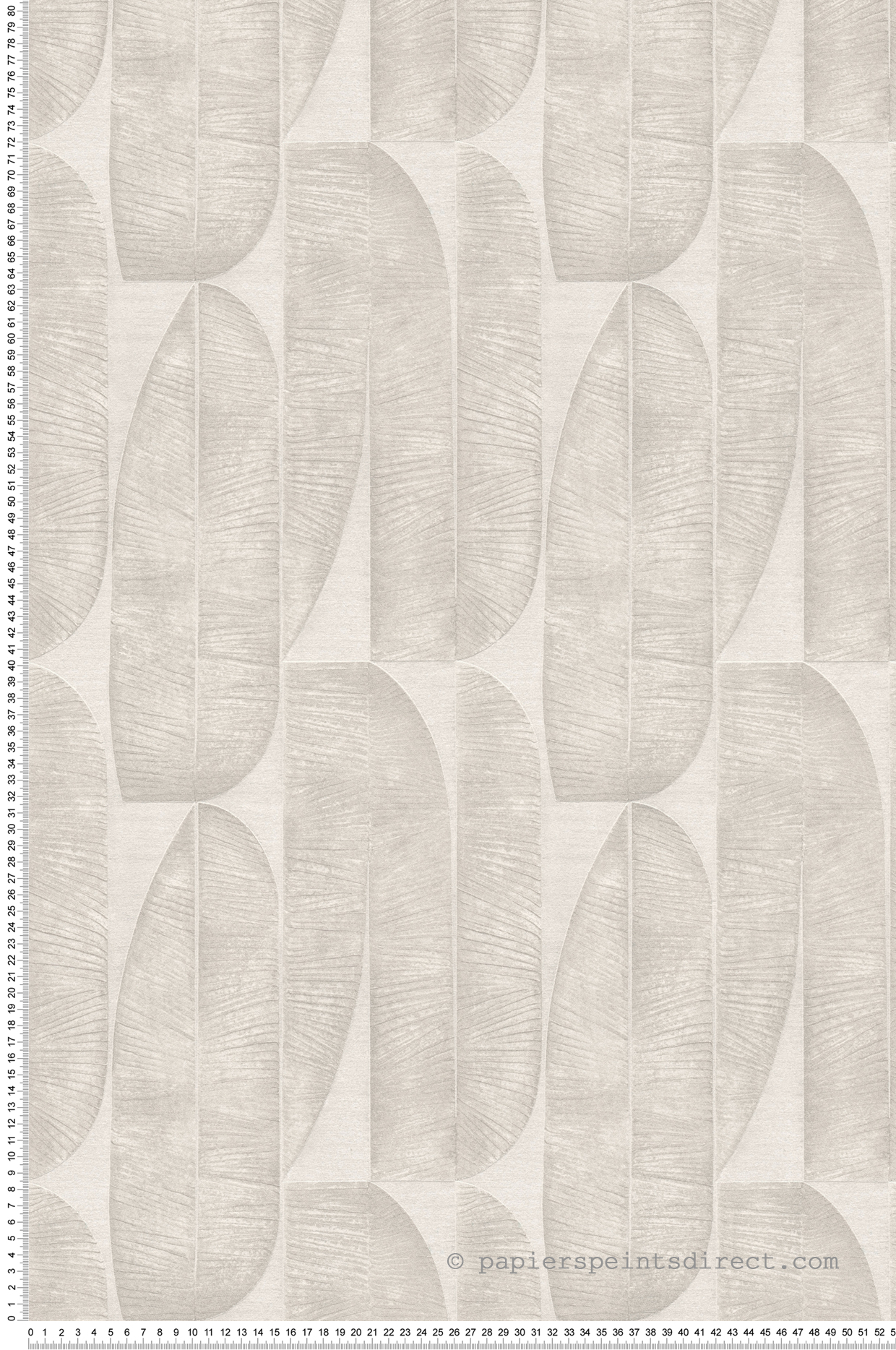 Papier peint Grandes Palmes Géométriques beige - Stories of Life d'A.S. Création | Réf. AS-396581