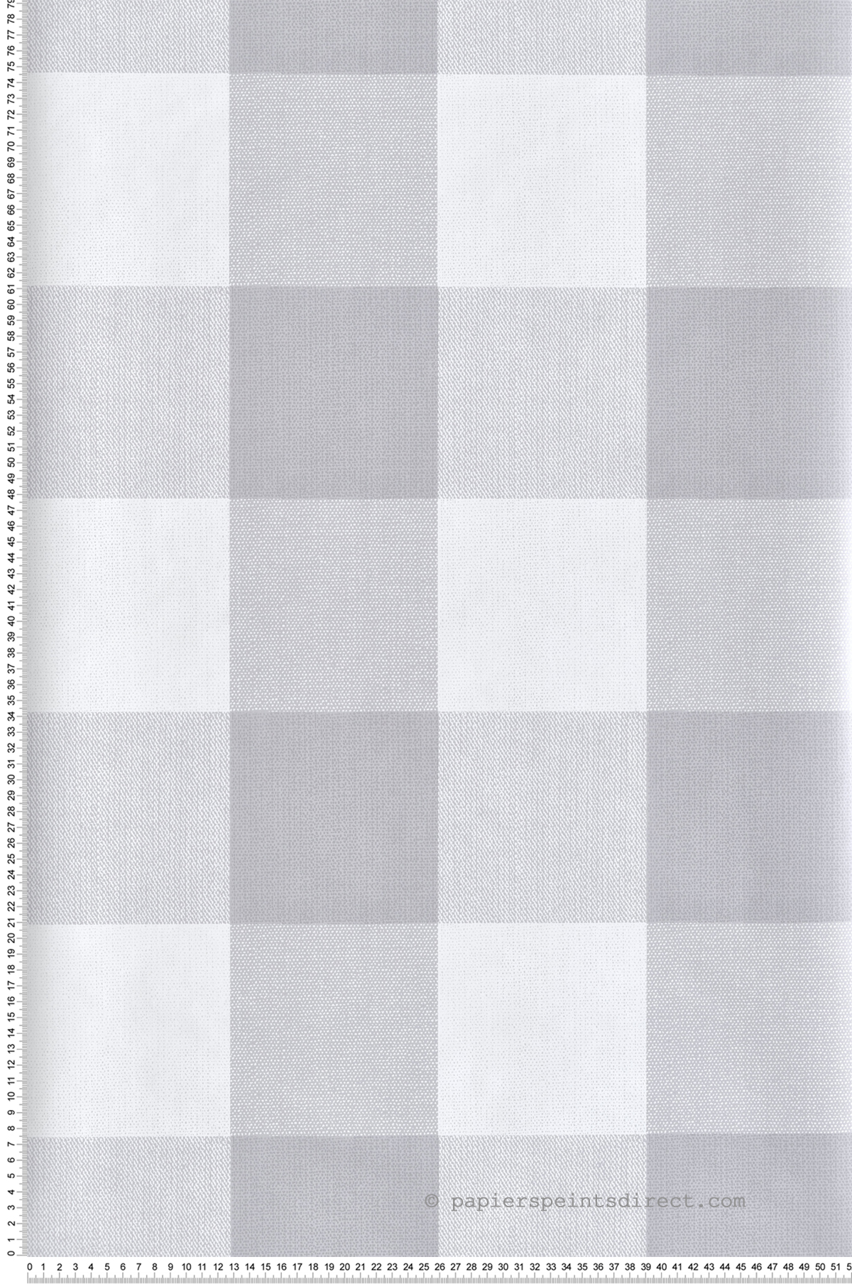 Papier peint adhésif Vichy Carreaux Plaid gris - Les Adhésifs de Lutèce | Réf. LTC-NU3671