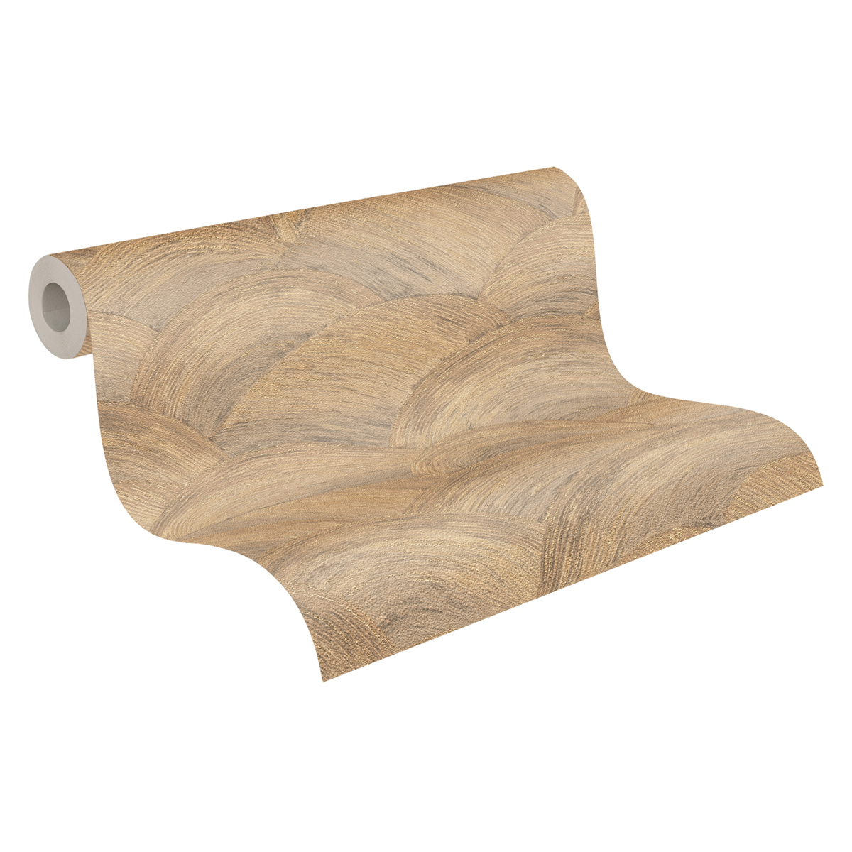 Papier peint Vagues Zoé beige doré - Metropolitan Stories 3 d'A.S. Création AMB3 | Réf. AS-391054