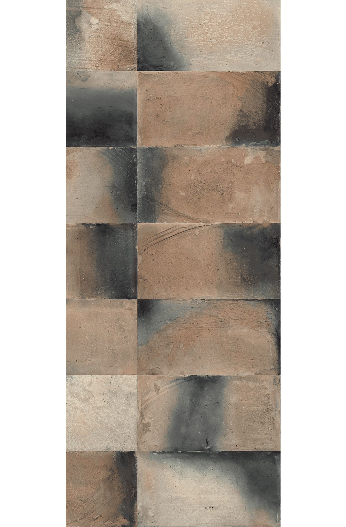 Papier peint panoramique Carrelage Travertin Teo marron - D H260 - Wall Designs IV de Masureel | Réf. MAS-DG4TEO1024-260