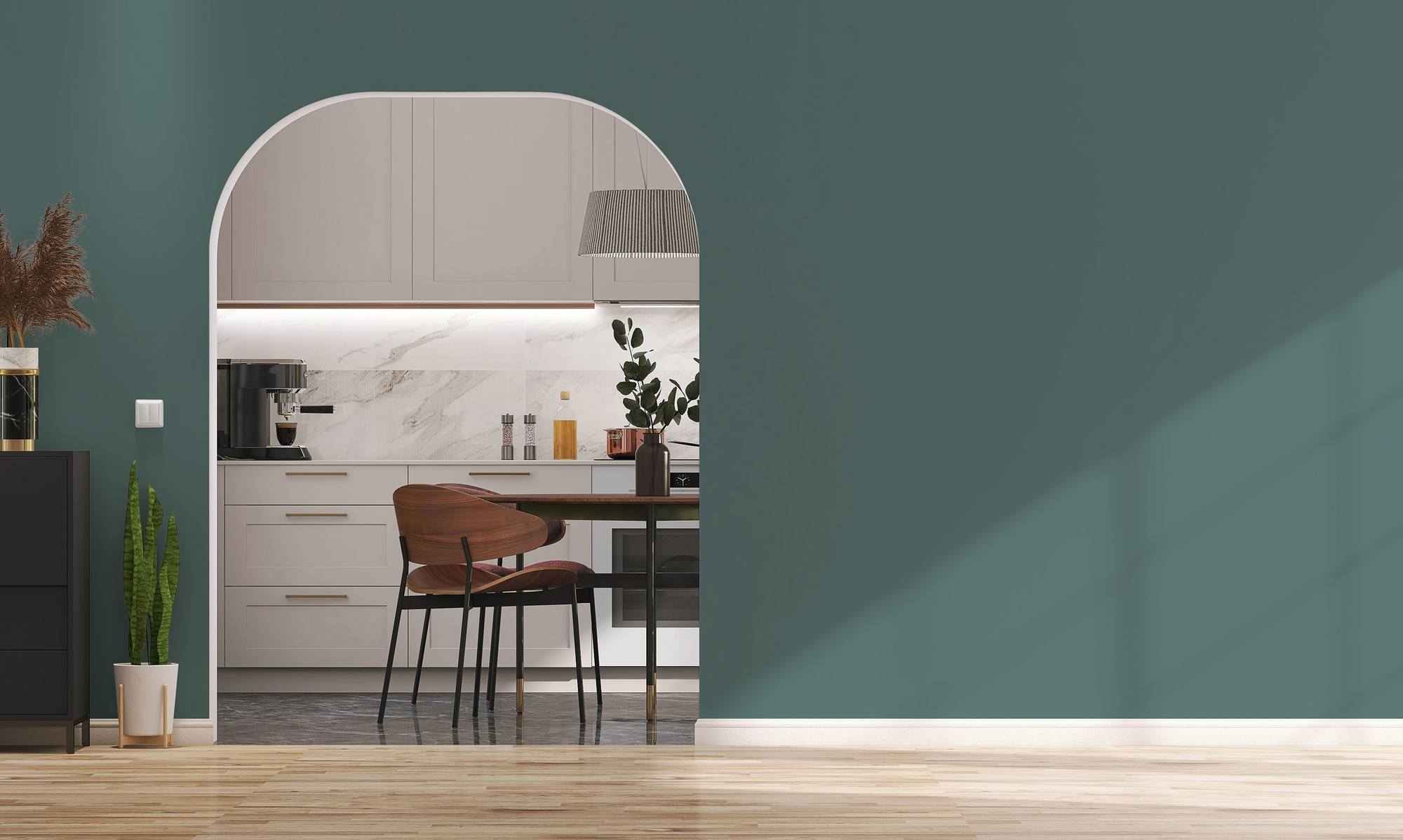 Image d'un pot de 1 litre de peinture Puro vert soft green - c4004