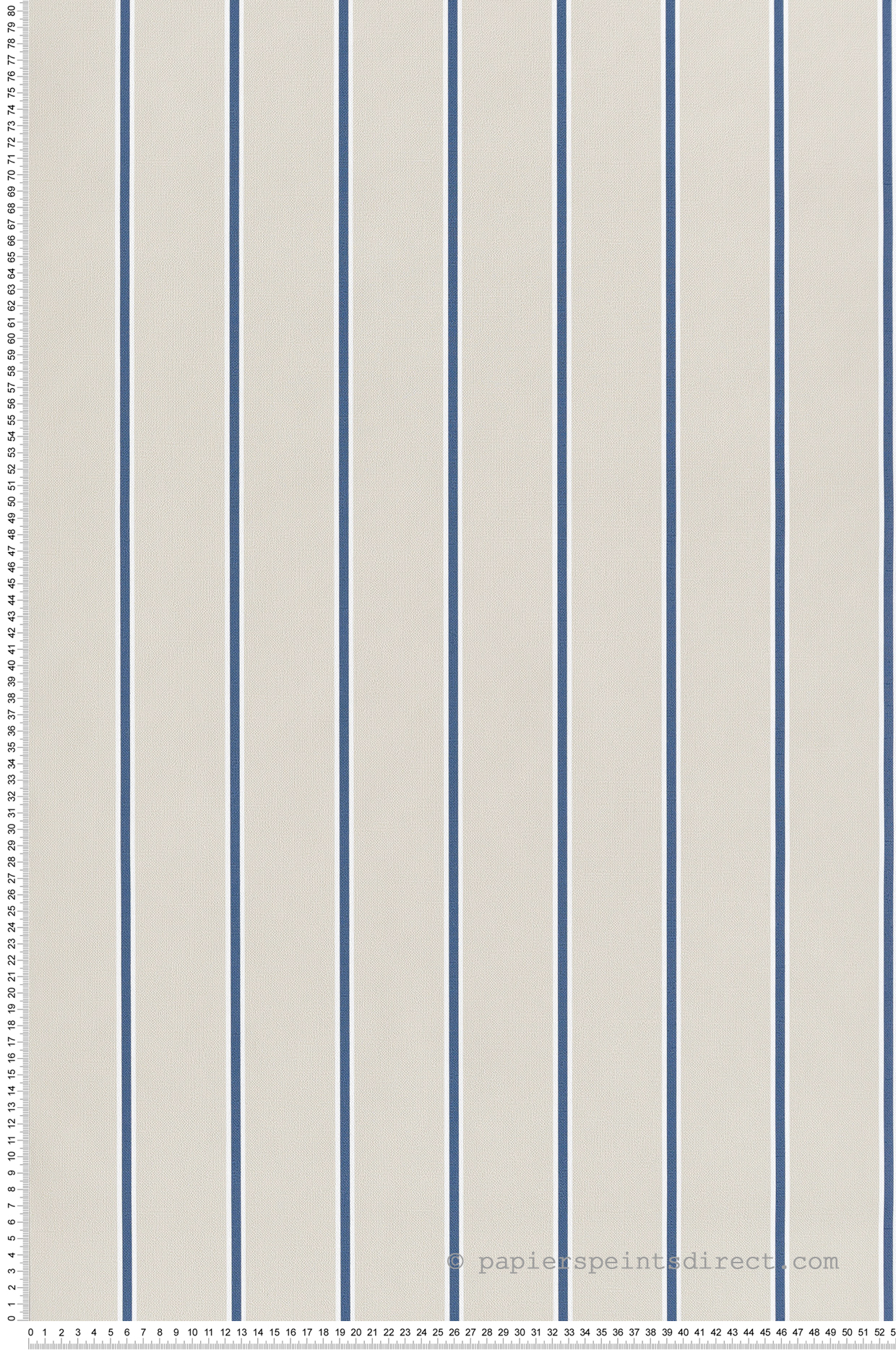 Papier peint Rayure Matelas beige bleu - Garden Party 2 de Montecolino | Réf. MC-8382