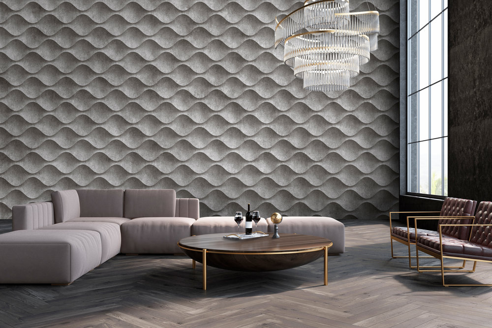 Papier peint panoramique Béton Concrete 1 - Référence DD113527 - Intissé 200g/m2 - Standard 500 x 250