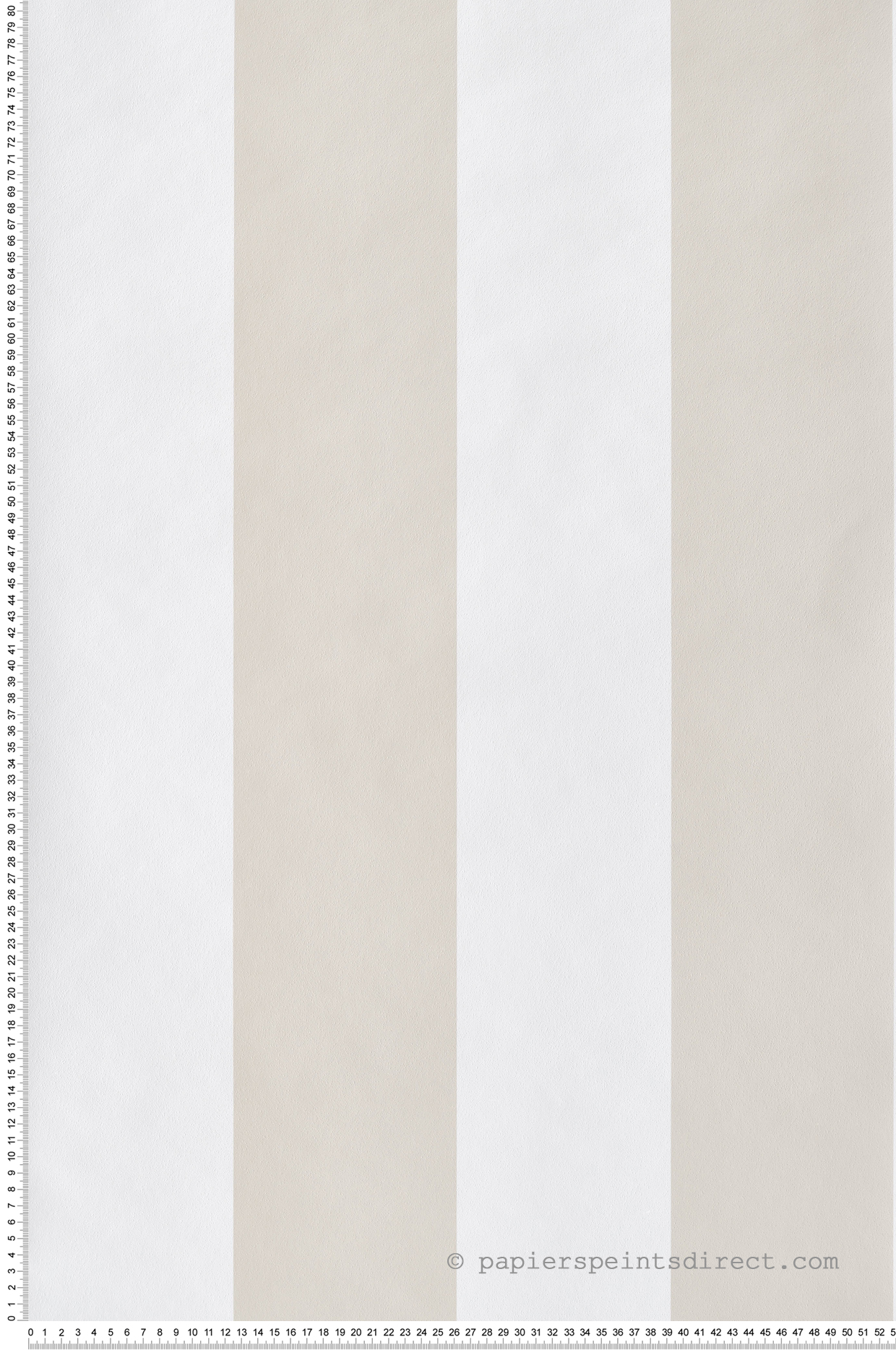 Papier peint Big Rayure beige blanc - Babyland 2 de Lutèce | Réf. LTC-14858