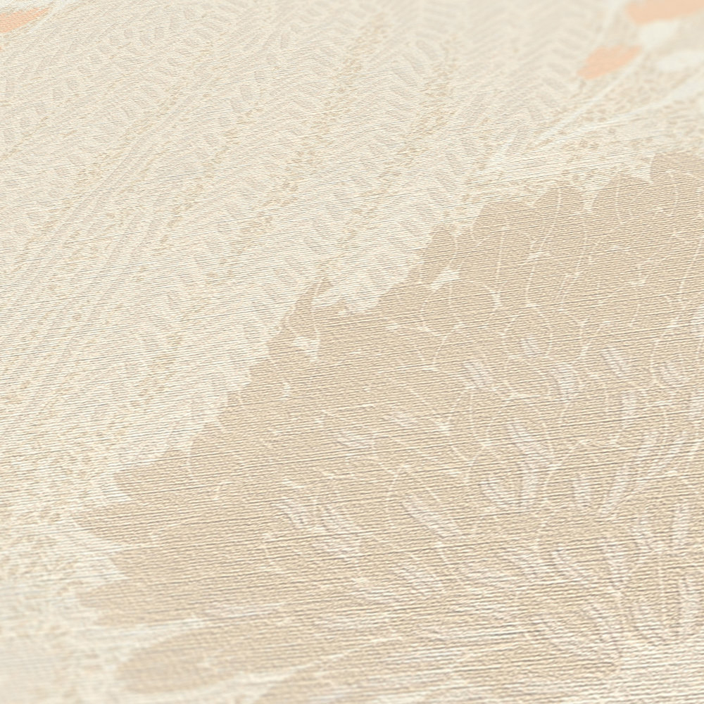 Papier peint Feuilles Arbres Giverny beige rose - Famous Garden d'A.S. Création AMB5 | Réf. AS-393502