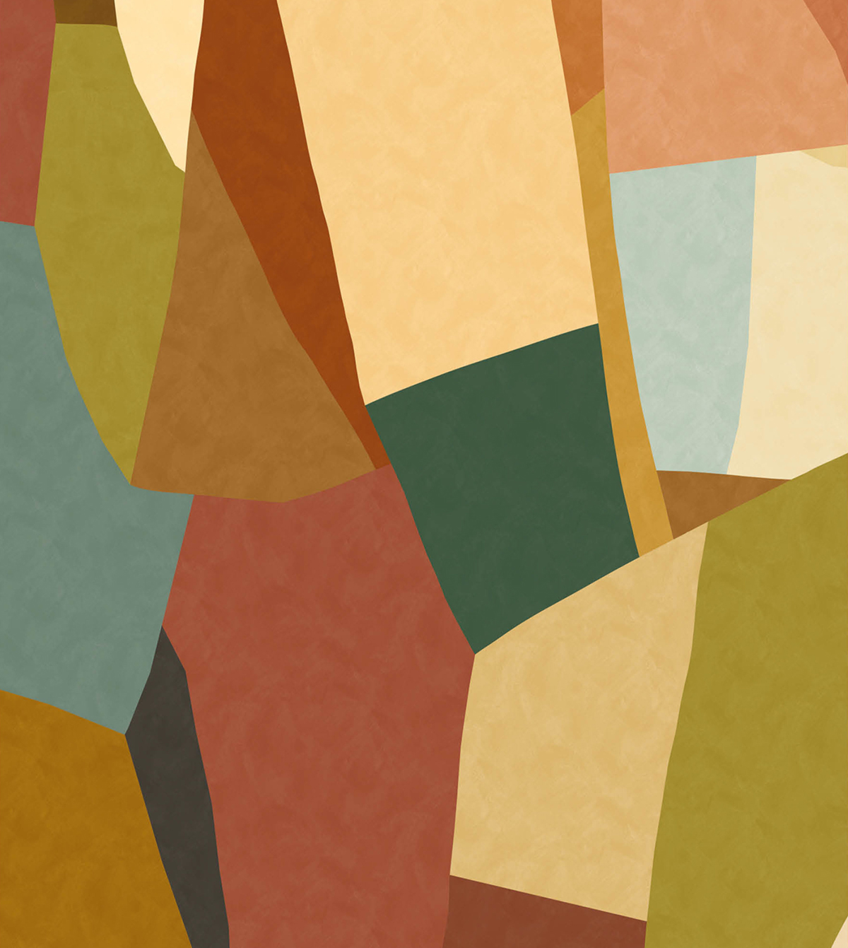 Papier peint panoramique Géométrie Tempo multicouleurs 250X280 - Symphony de Casélio | Réf. SYM107048801