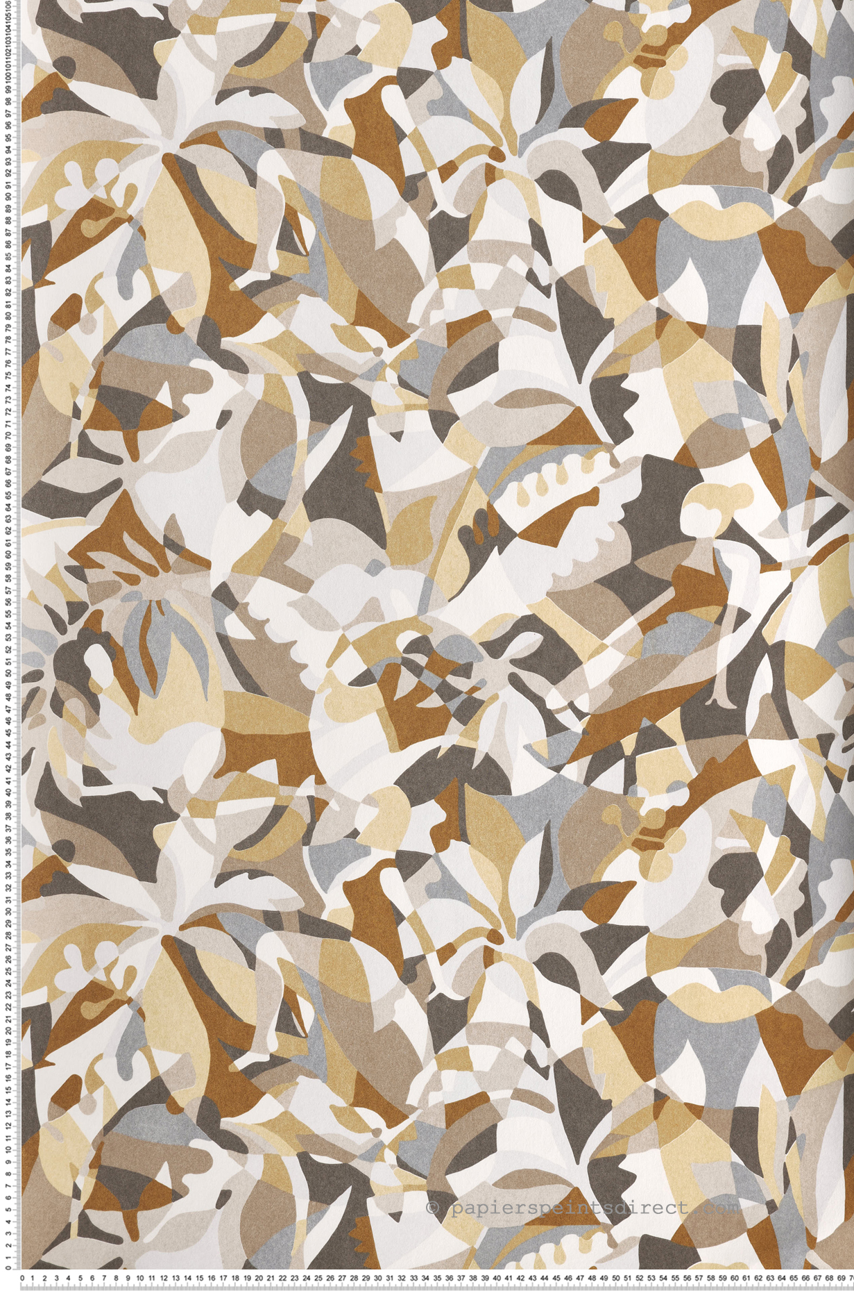 Papier peint Femme Abstrait Plongeon sable marron - L'Ile aux Oiseaux de Casamance | Réf. CAS-75880610