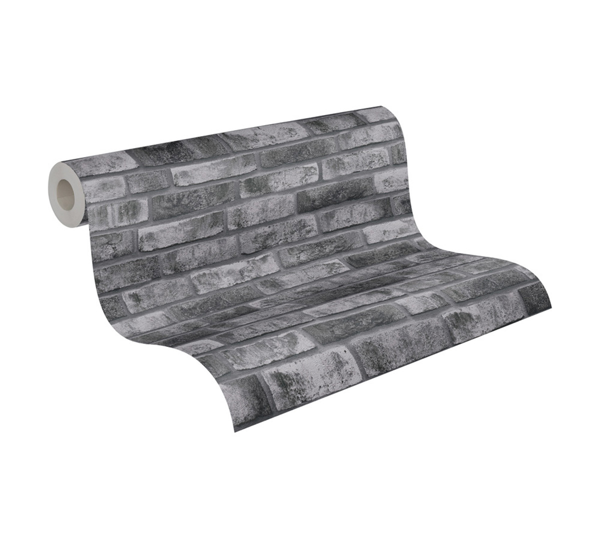 Papier peint Brique London anthracite - Elements 2 d'A.S. Création ROLL | Réf. AS-388124