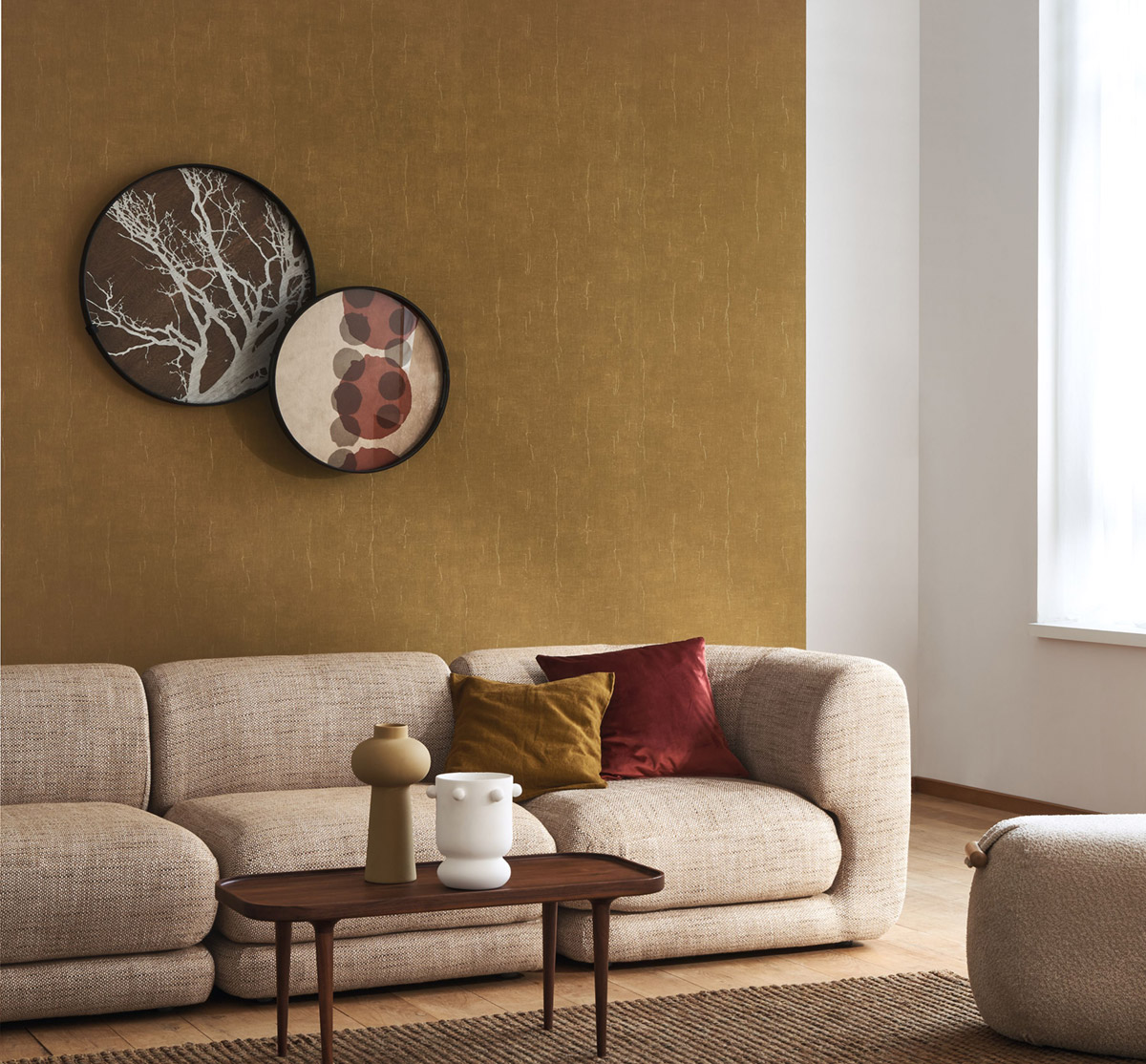 Papier peint Uni Etamine bronze mordoré - Etamine de Casadéco AMB4 | Réf. ETAM200252802