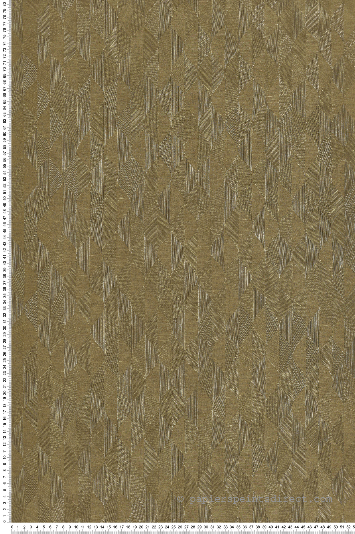 Papier peint Feuille Art Déco Tarrazu kaki - Vegetals de Casadéco | Réf. VEGE201277667