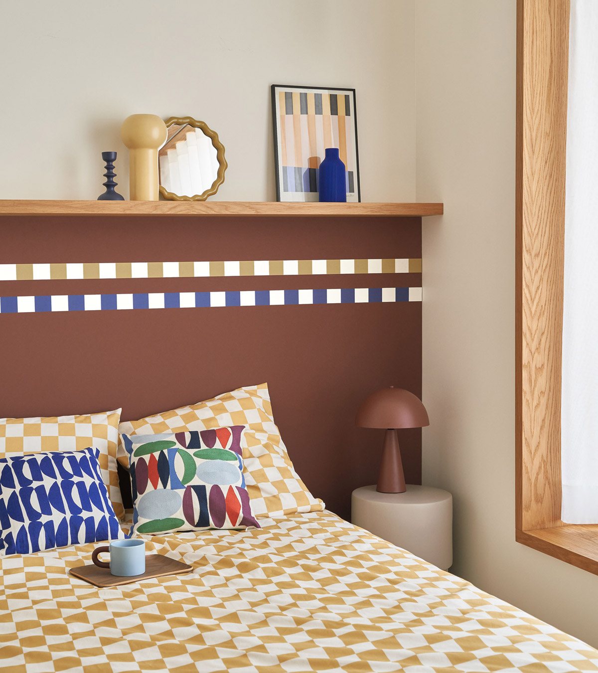 Galon Carré Alterné Rythmique bleu - Color Game de Casadéco | Réf. GAME200436600