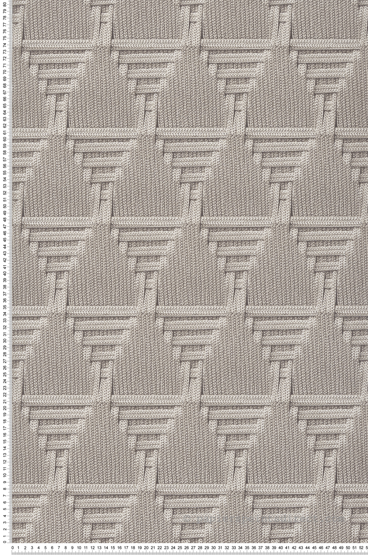 Papier Peint Maille Cordage Triangle gris clair - Nomade d'Ugépa | Réf. UGP-M68819