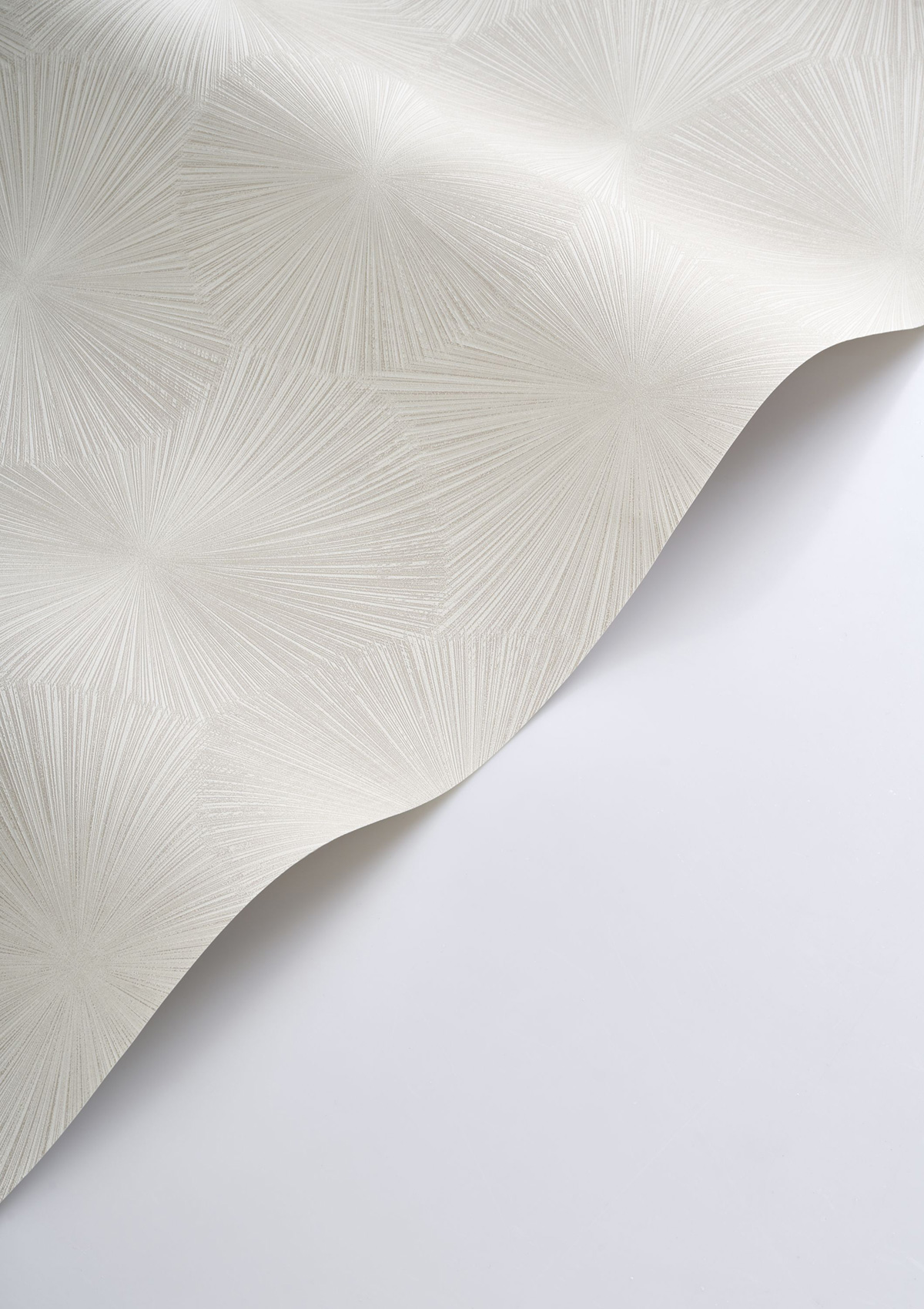 Papier peint Graphique Helios blanc craie - Solaris de Casadéco ROLL | Réf. SOLA201870011