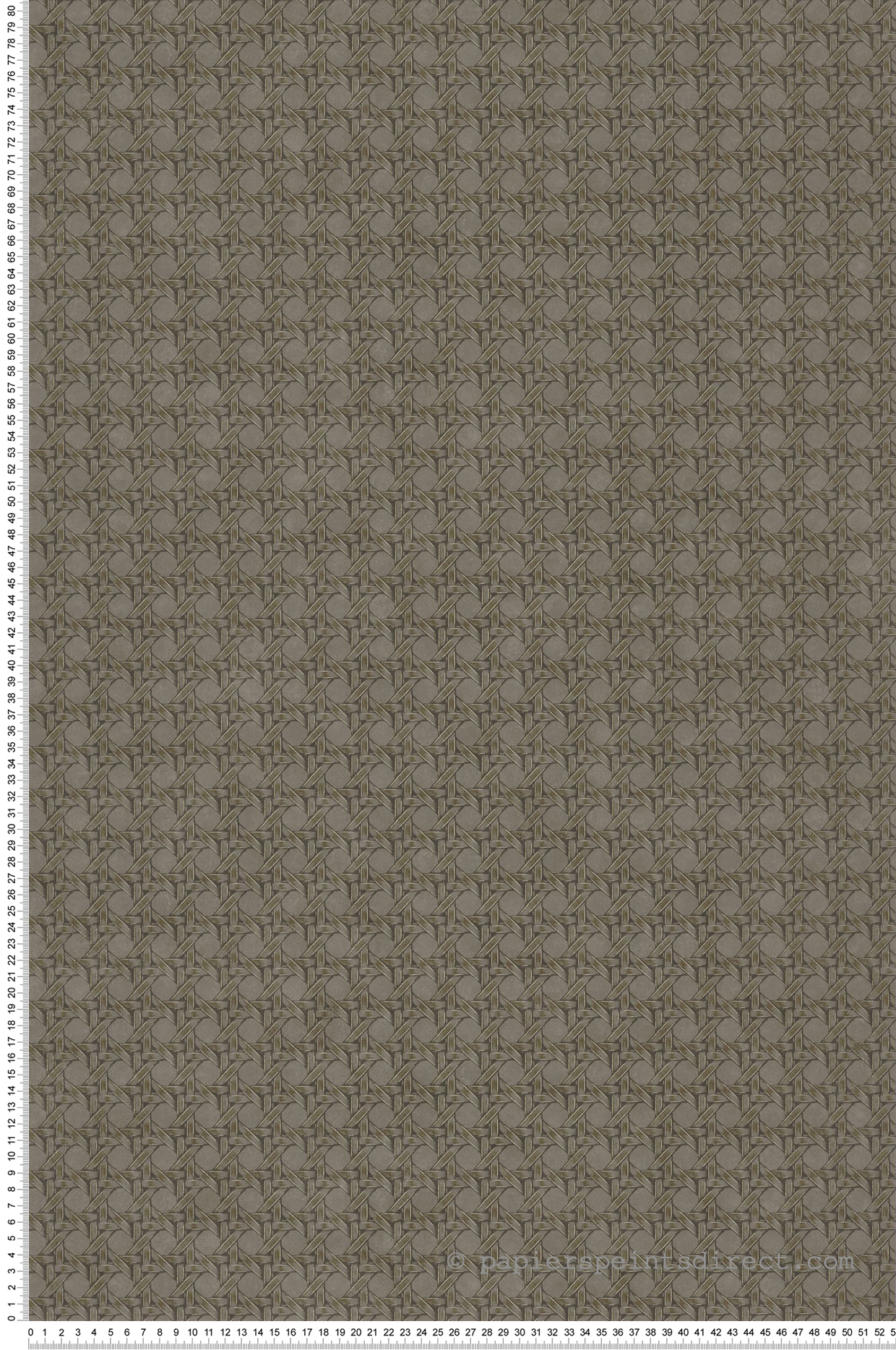 Papier peint Cannage Paja Vert Kaki - Cuba de Casadéco | Réf. CBBA84347545