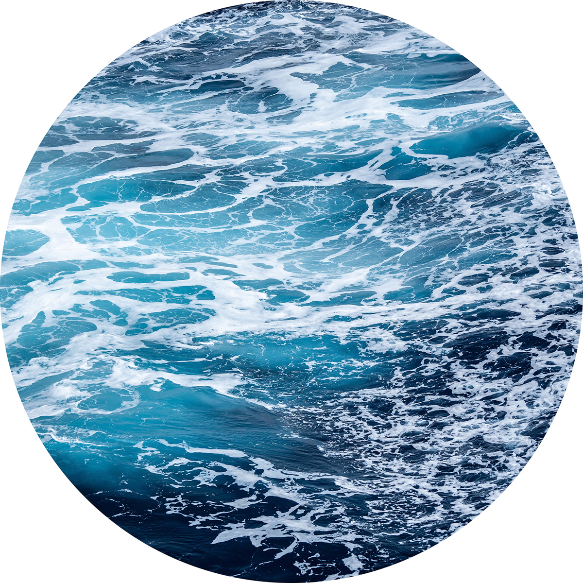 Papier peint adhésif rond Ocean Aloha - Papier peint Komar Dots