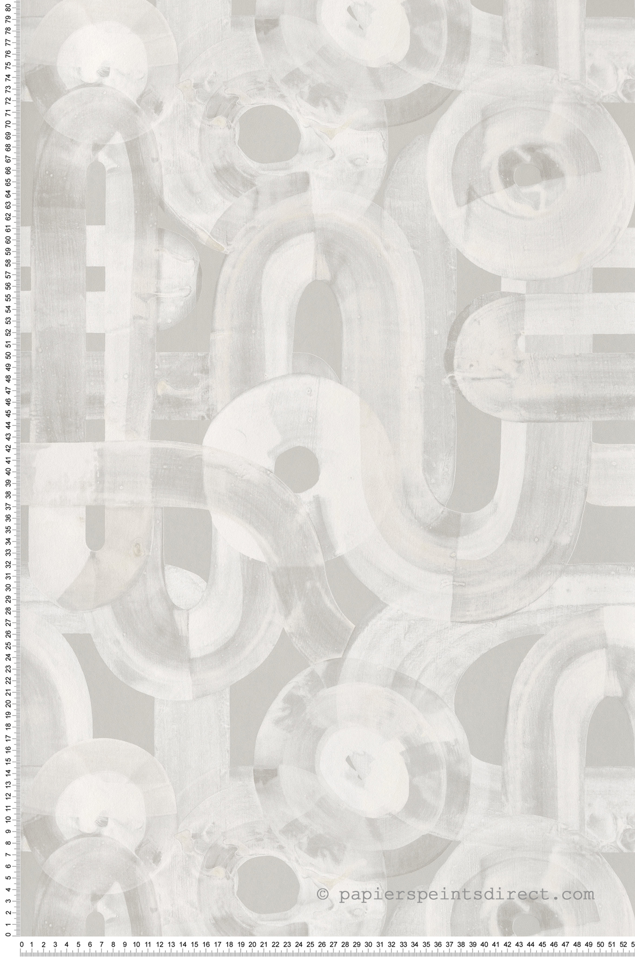 Papier peint Contemporain Abstrait gris clair - Pearl de Montecolino | Réf. MC-65325