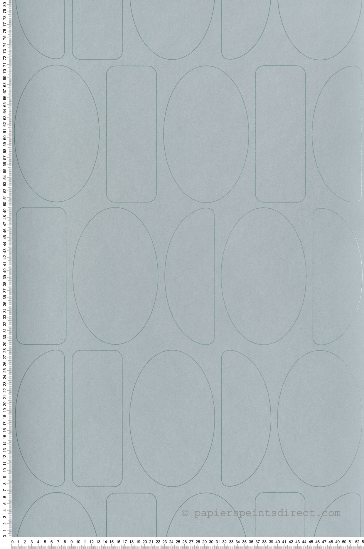 Papier peint Forme Légèreté Arrondie Métallisé bleu ciel - Alchimie de Casadéco | Réf. ALMI89926417