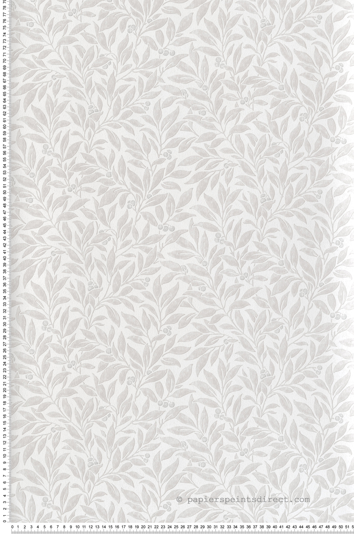 Papier peint Végétaux Winter Berry gris - Beaux Arts de Lutèce | Réf. LTC-M1843