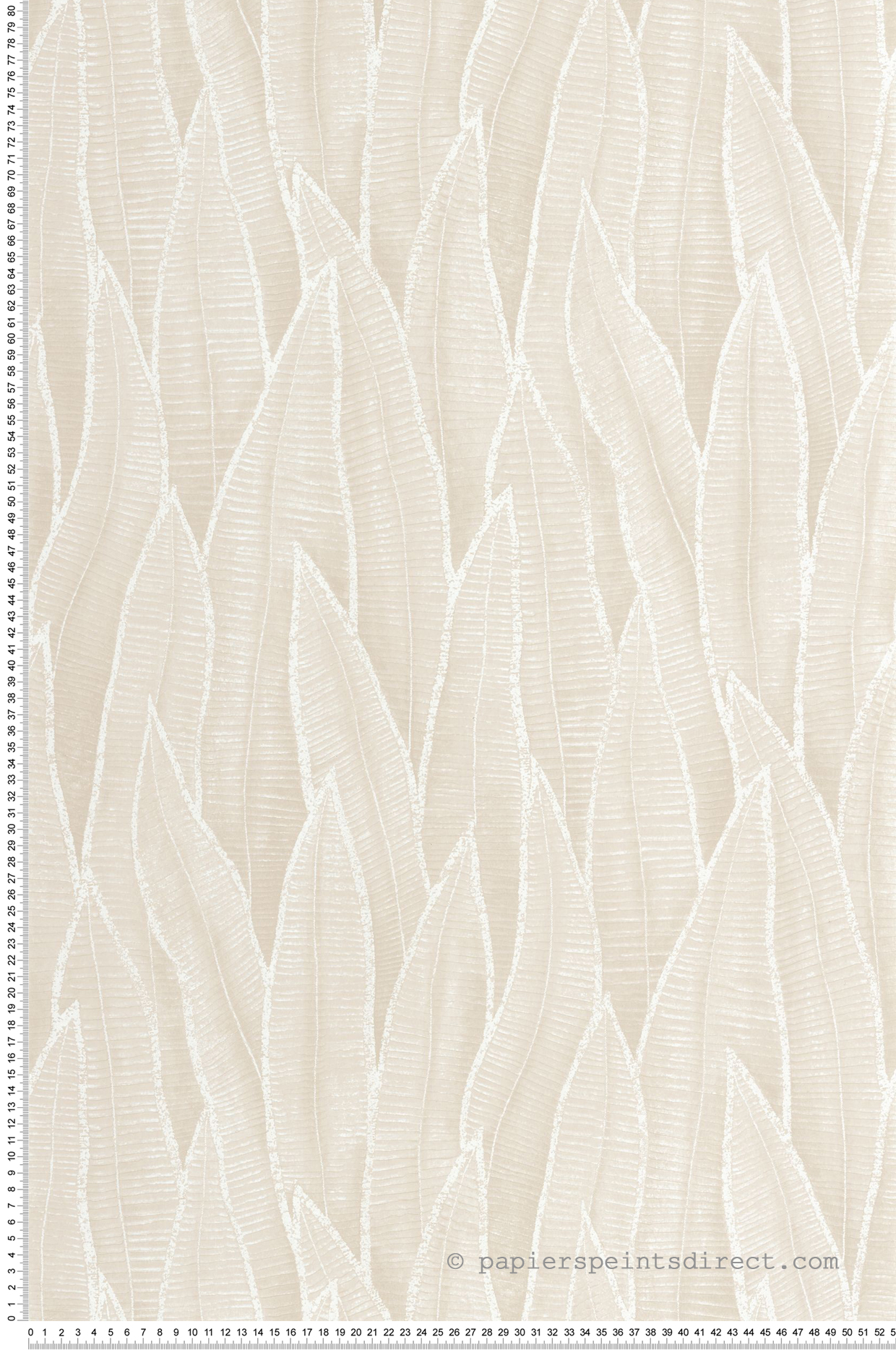 Papier peint Nature Feuille Sansevieria craie - Rio de Casadéco | Réf. RIOC201830155