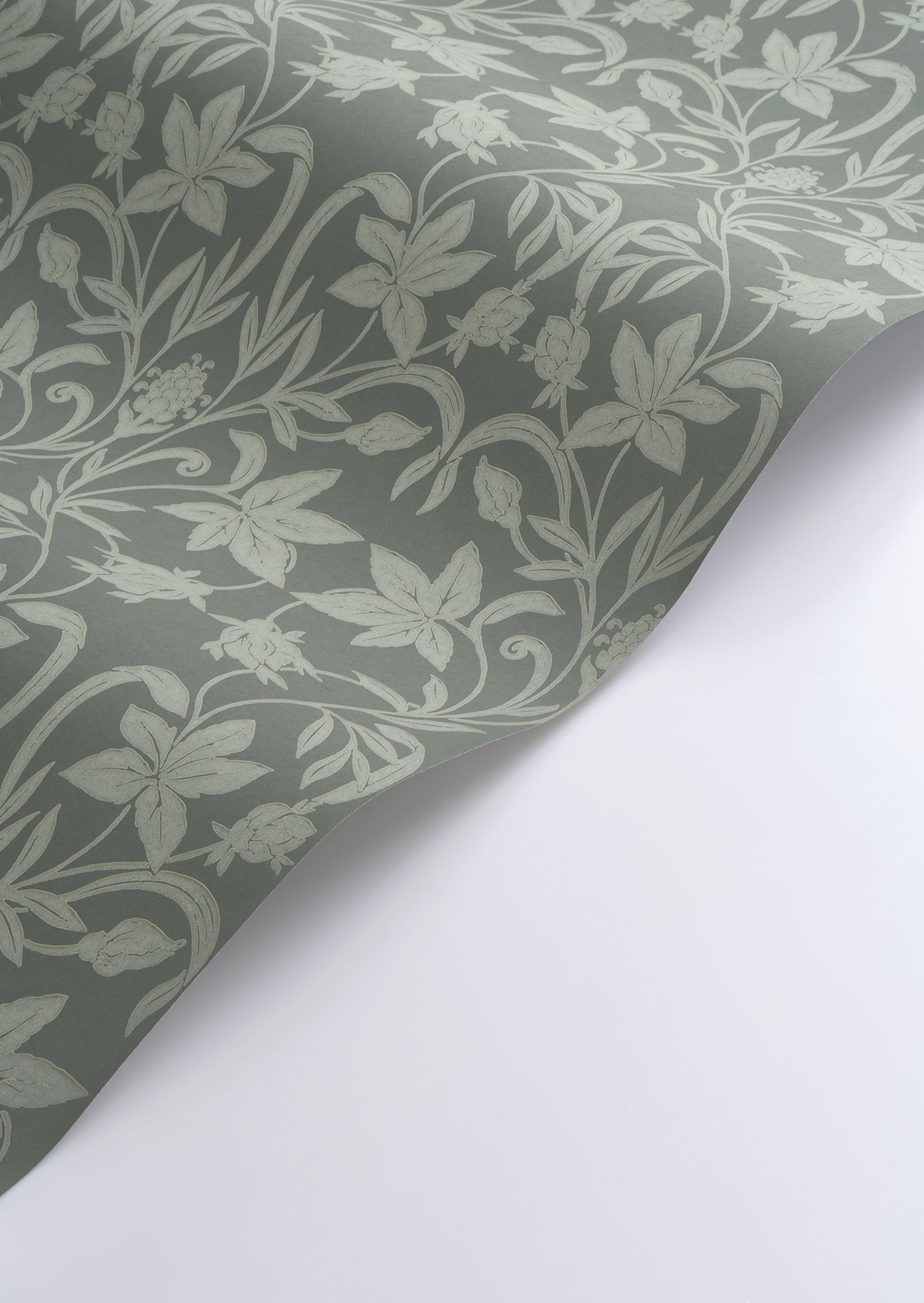 Papier peint Feuille Style Anglais Primrose vert sauge - Heritage de Casadéco AMBV | Réf. HETA201237608