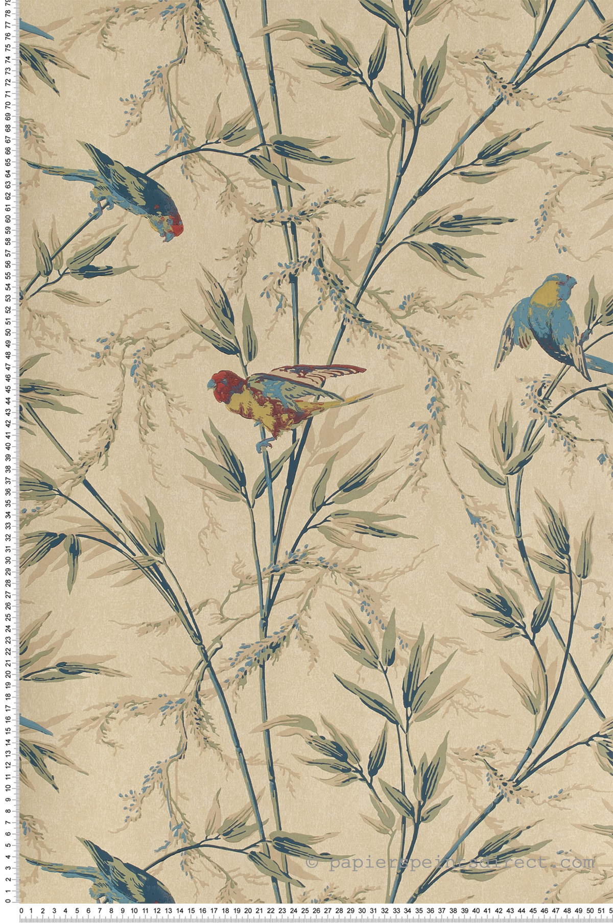 Great Ormond St. Beige clair - Papier peint London Wallpapers IV de Little Greene