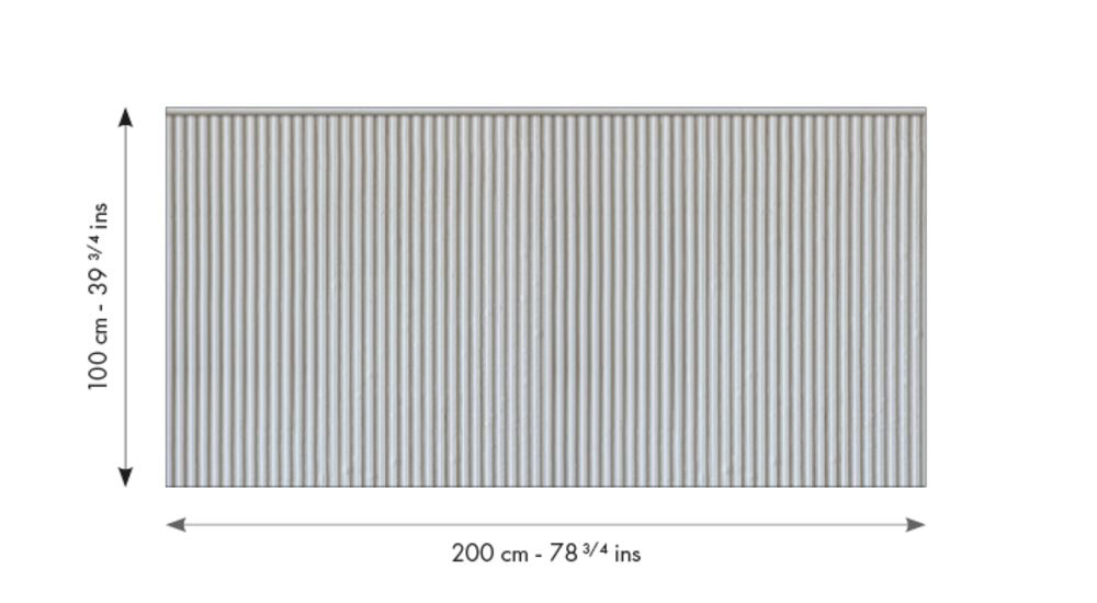 Papier peint Soubassement Béton Sculpté S gris - Reliefs de Casélio RAPPORT | Réf. RLF106269023