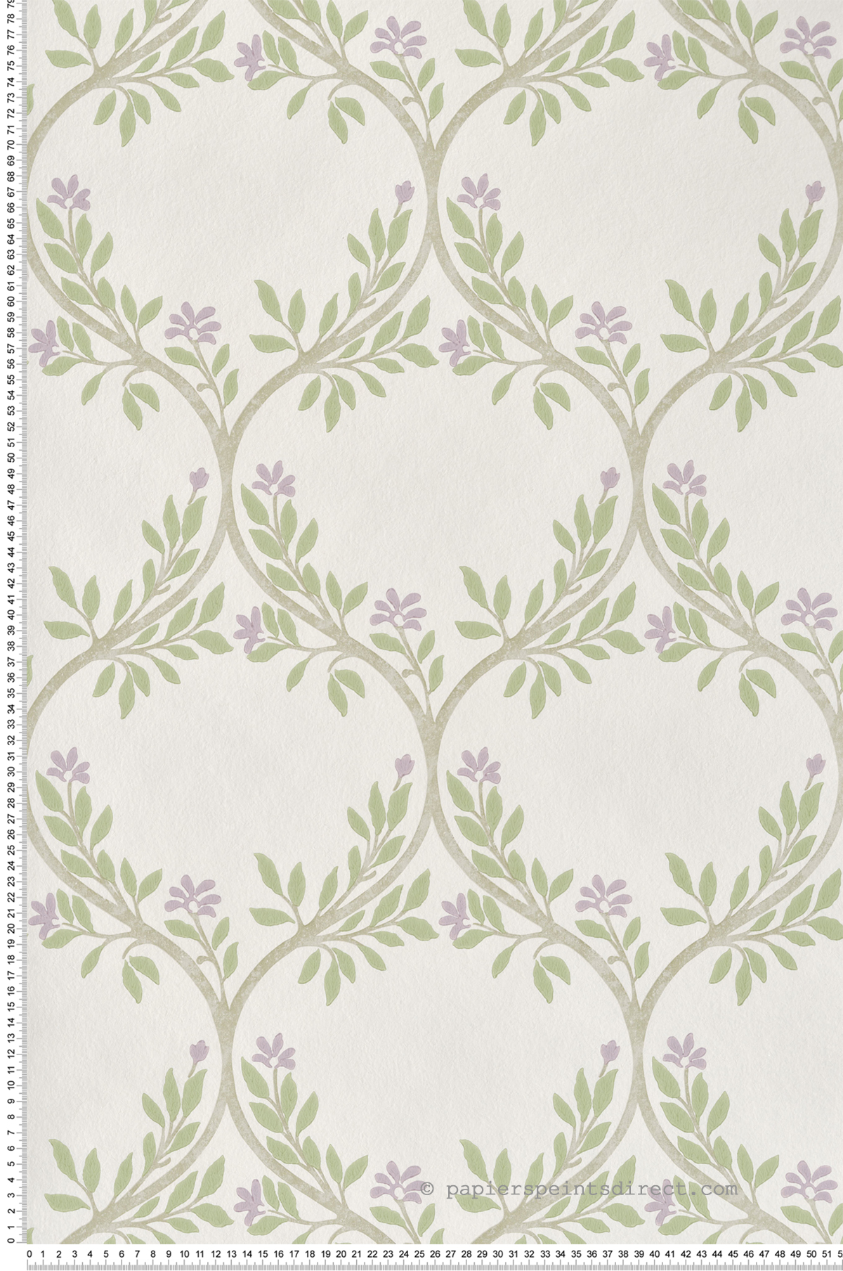 Papier peint Treillis Arber violet - Signature de Nina Campbell | Réf. OSB-NCW4495-02
