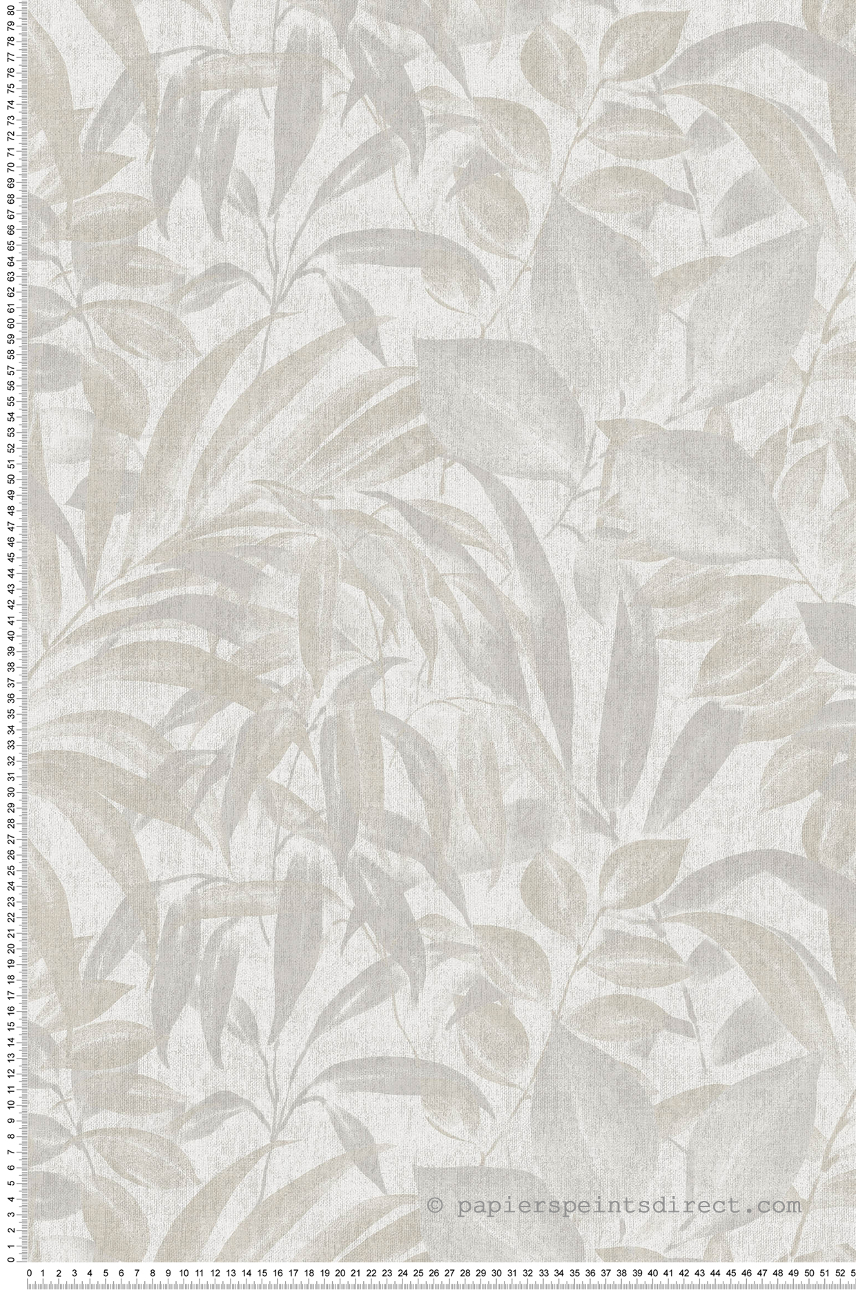Papier peint Feuillage Abondant gris beige - Fidji de Lutèce | Réf. LTC-8503-1