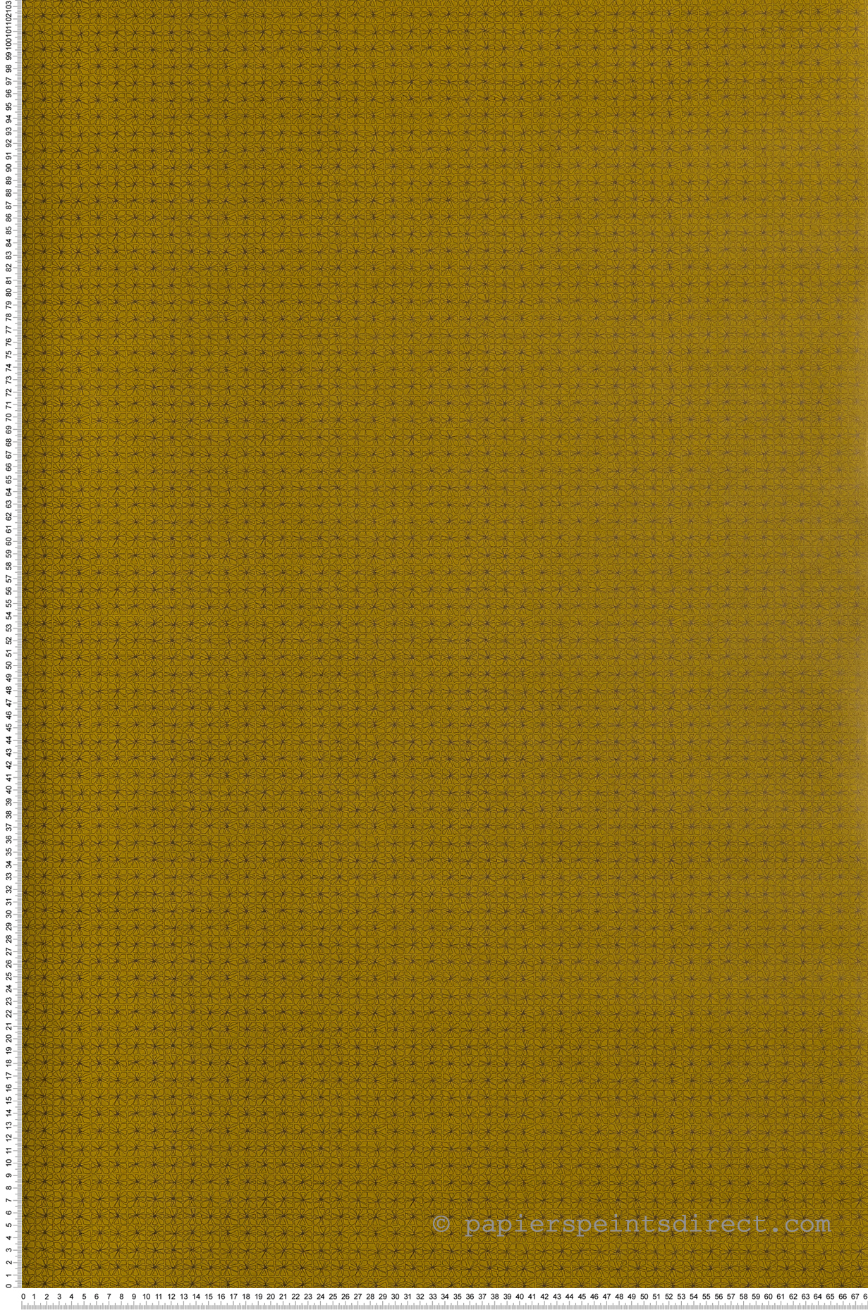 Papier Peint Graphite moutarde - Portfolio de Casamance | Réf. CAS-73980662