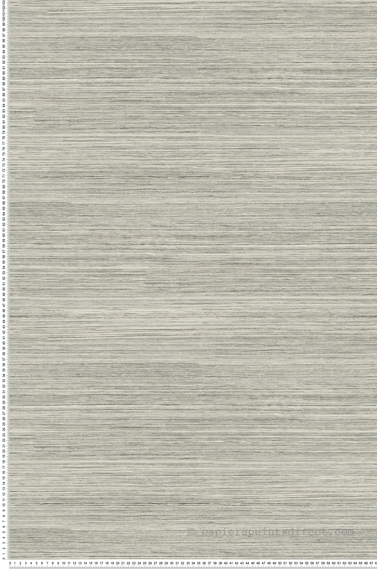 Papier peint Tissage Fontaine noir gris - Greenhouse de York (Initiales) | Réf. INI-GO8304