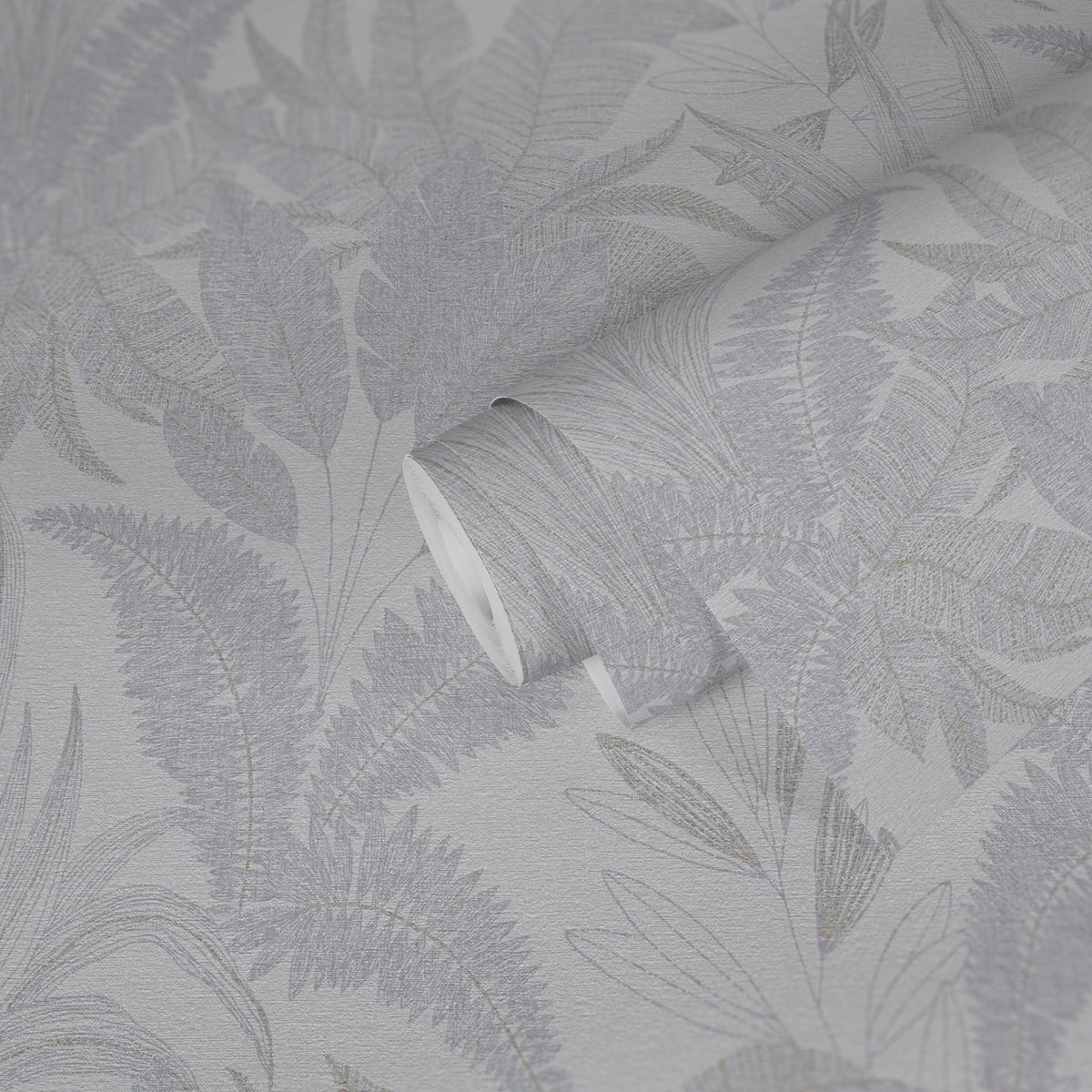 Papier peint Feuilles Nature Discrète gris - Stories of Life d'A.S. Création AMB3 | Réf. AS-396541
