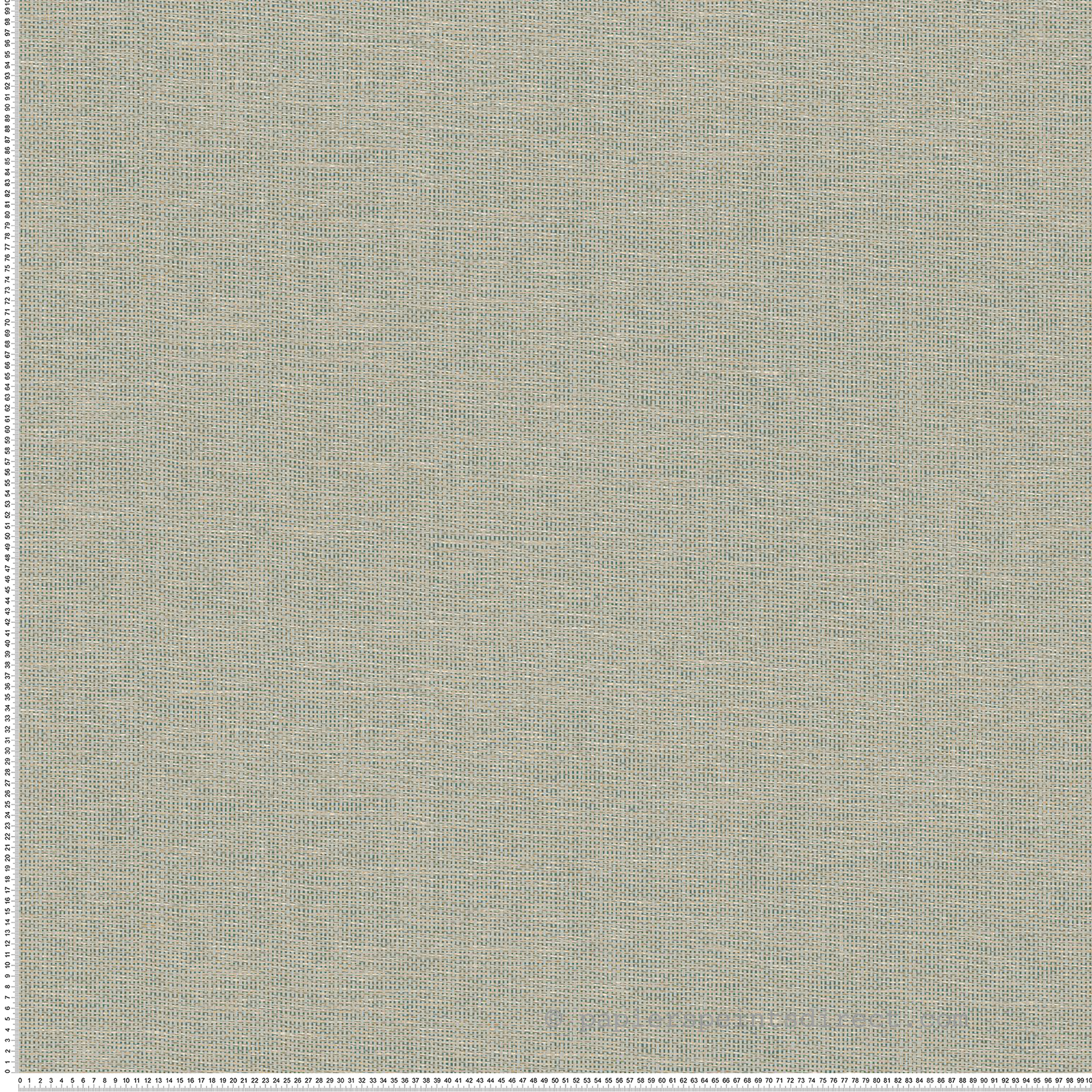 Papier peint Effet Toile Tissée Vannora céladon - Tressora de Casamance | Réf. CAS-76922140