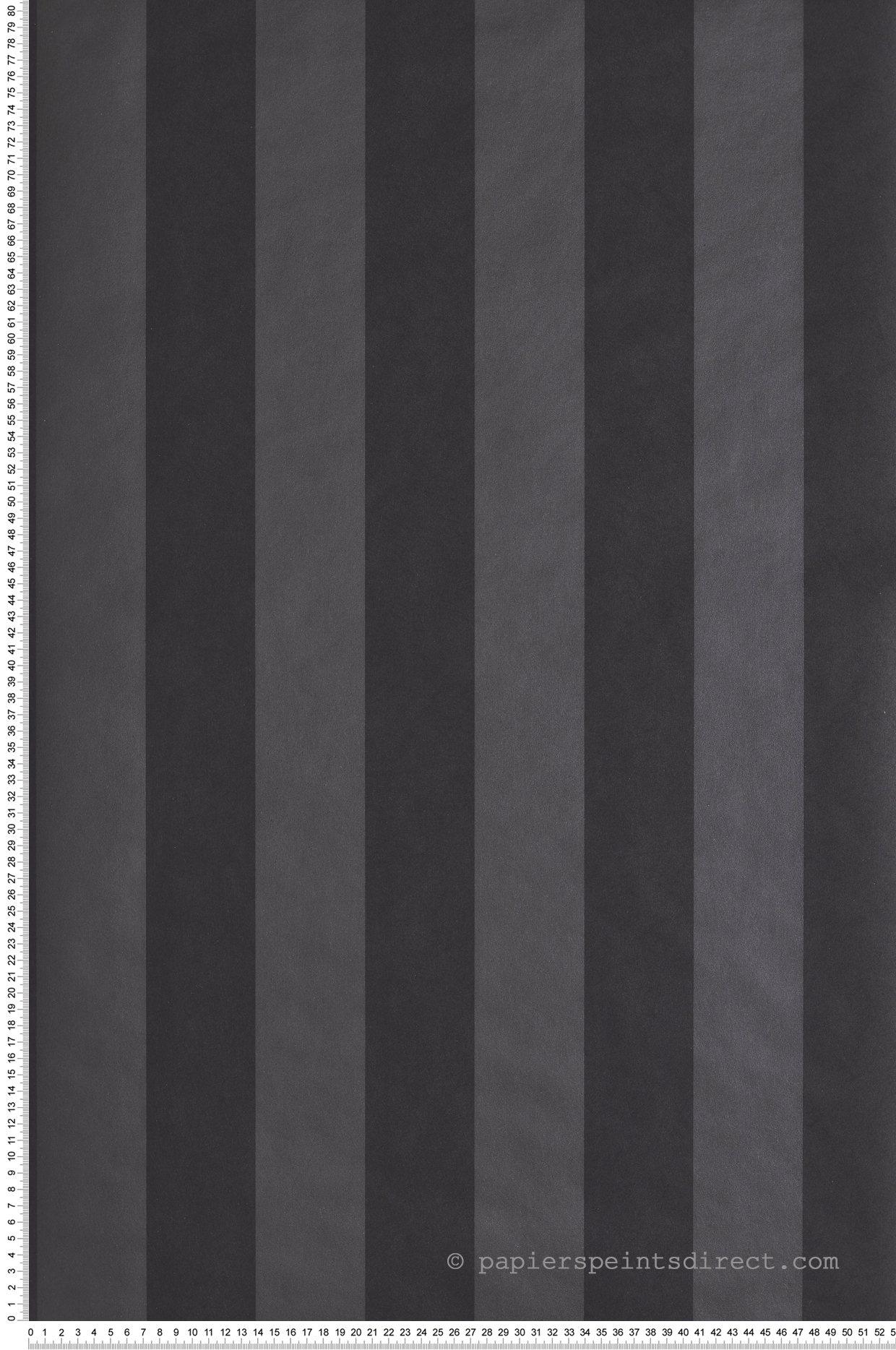 Papier peint Rayure Cyprian noir métallisé - Othello de Masureel | Réf. MAS-OTH405