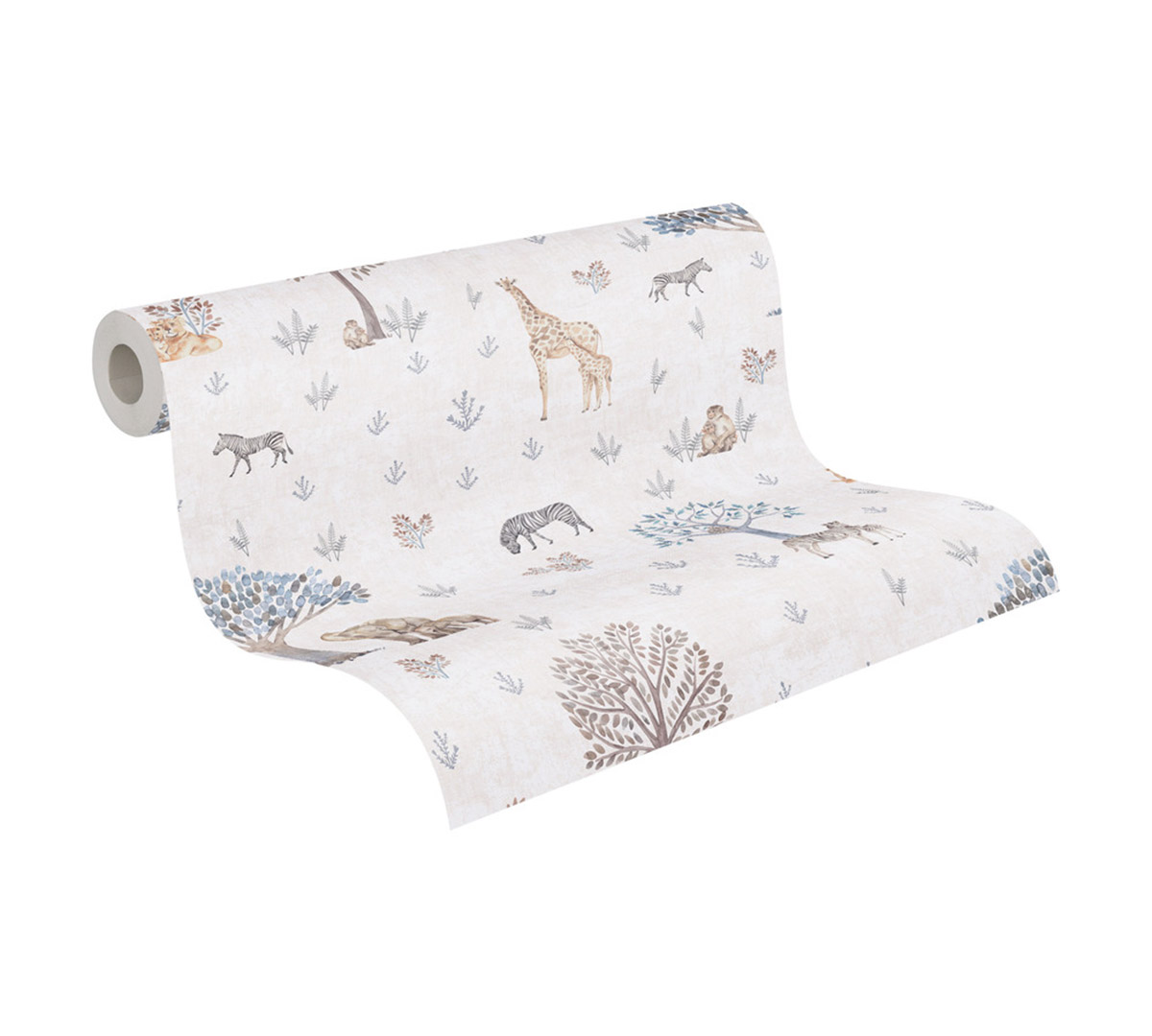 Papier peint Savane Animaux naturel - Lilly & Luis d'A.S. Création AMB8 | Réf. AS-771761