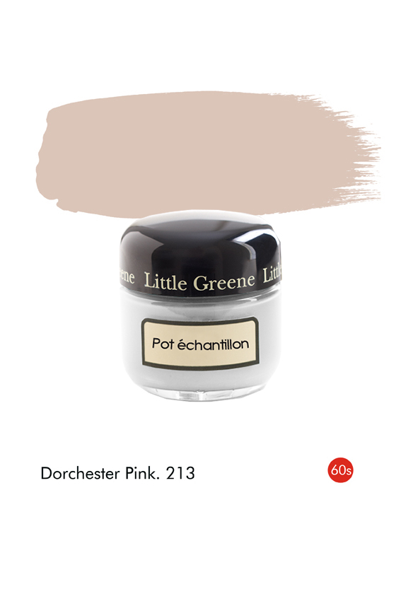 Pot échantillon Dorchester Pink (1960s) n°213 - Finition Absolute Matt Emulsion