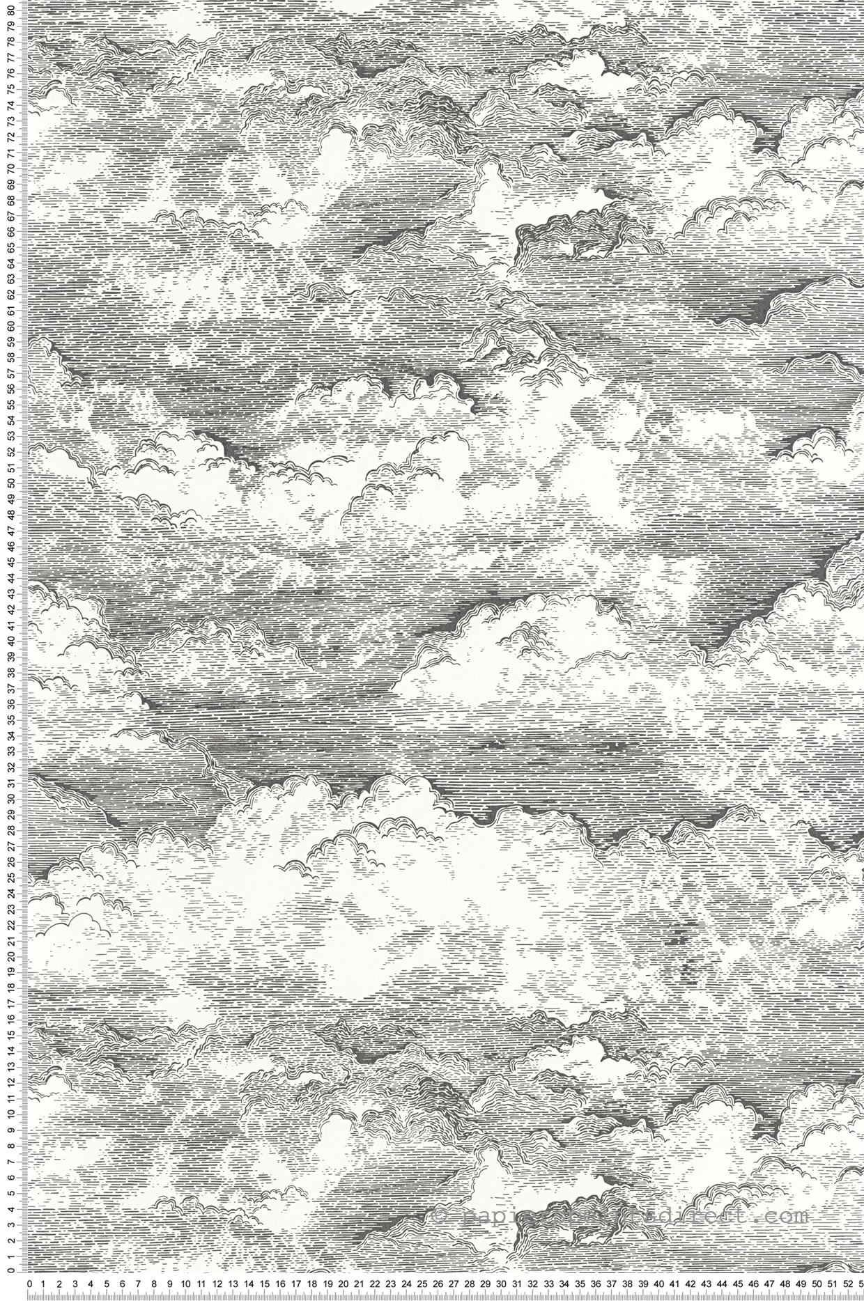 Papier peint Nuage Songe noir - Voyage Onirique de Casadéco | Réf. ONIR87279907