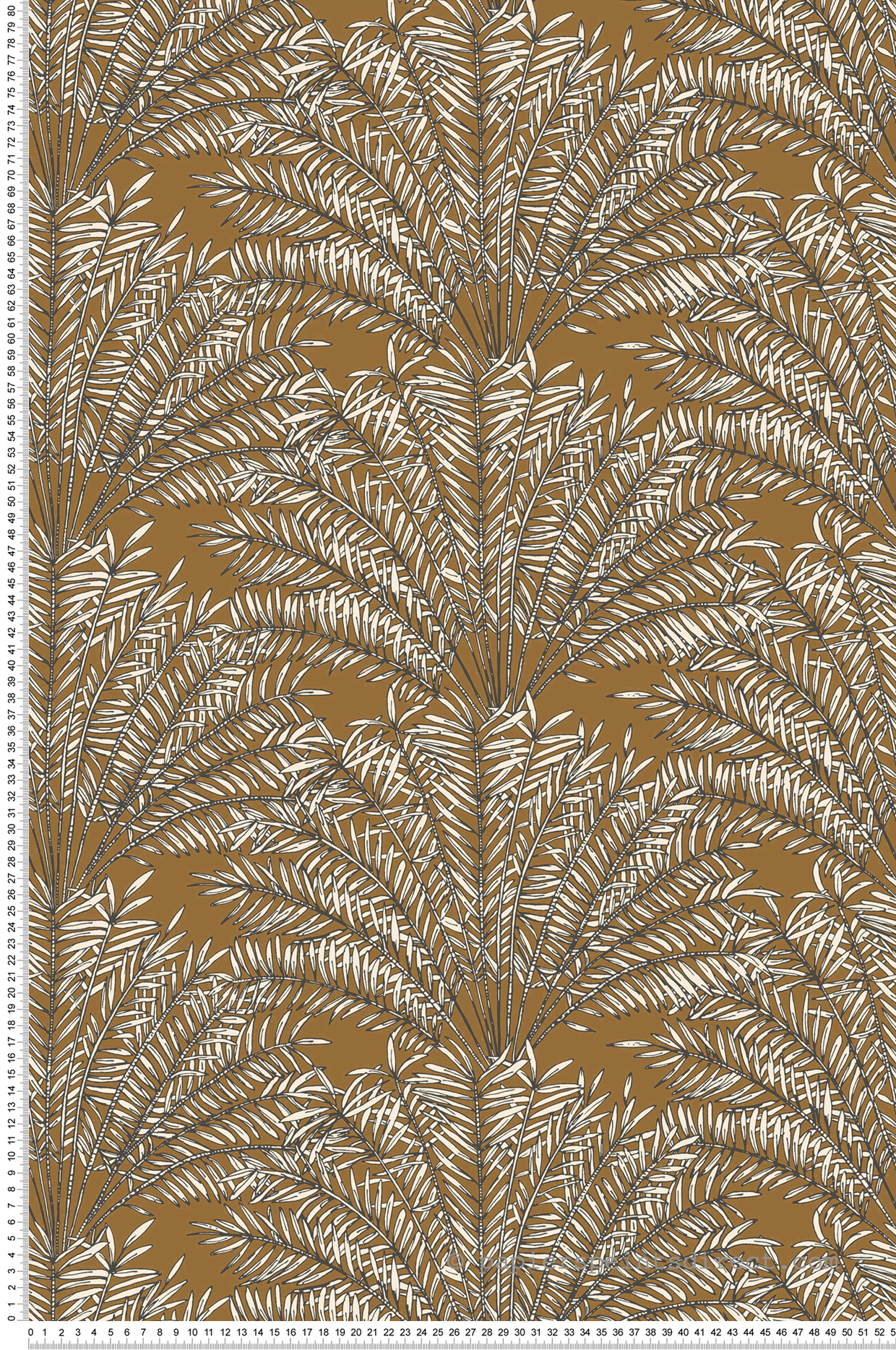 Papier peint Palmier Jardin d'Alhambra marron - Nos Gravures de Casélio | Réf. NGR103023068