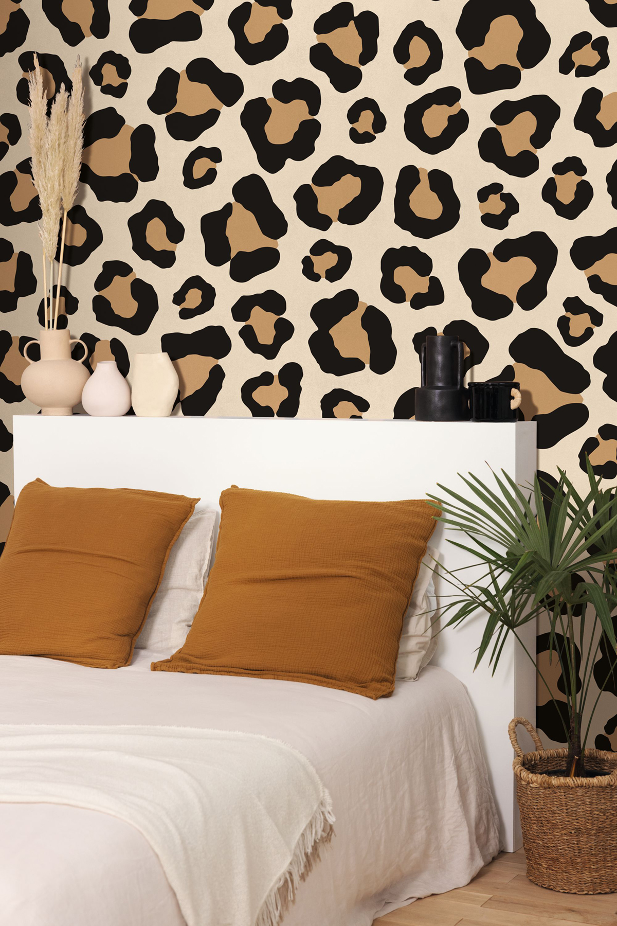 Papier peint panoramique Léopard Sweet Moment beige noir S 200X250 - Pimp My Wall de Casélio | Réf. PMW105171005