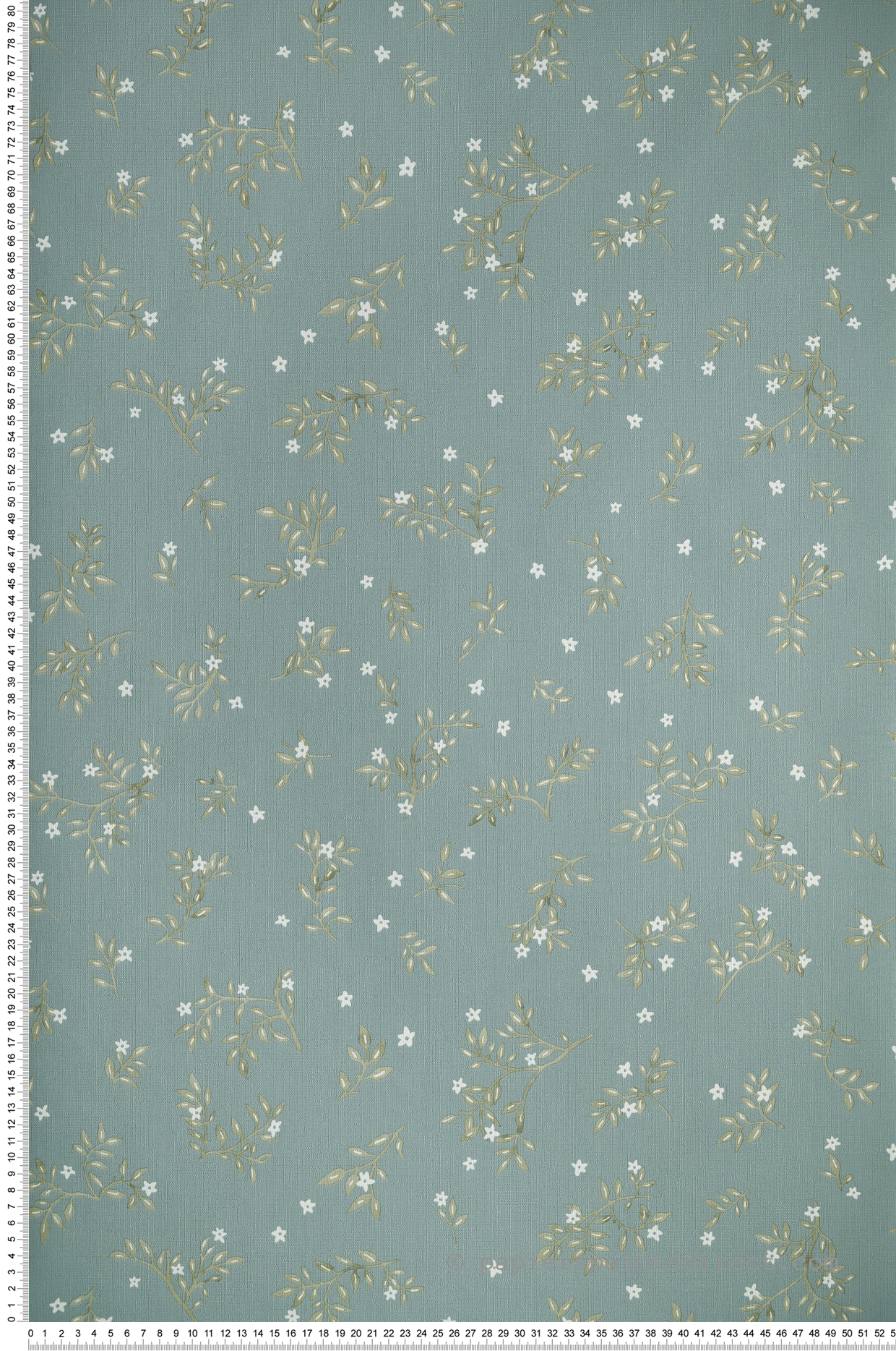 Papier peint Feuille Callisto bleu vert - Danae de Casélio | Réf. DAE103646090