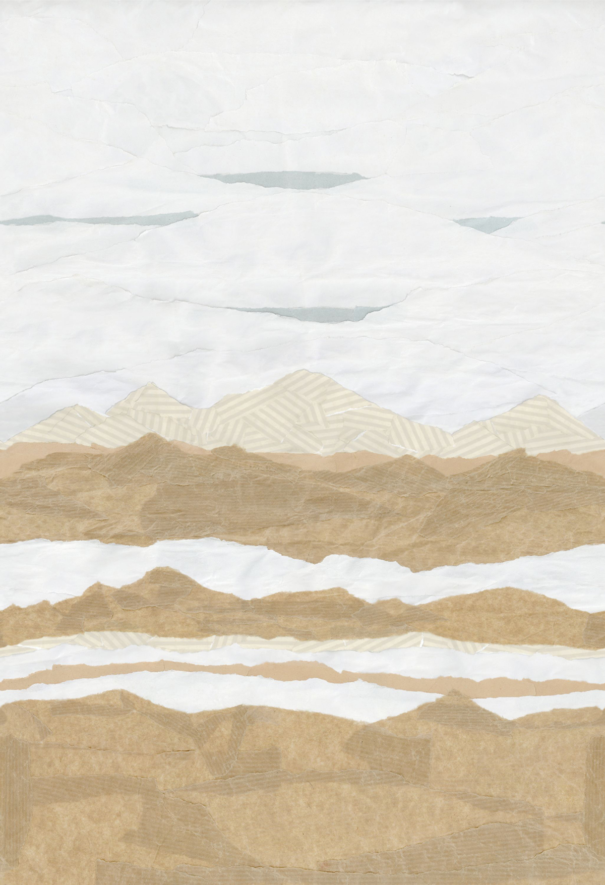Papier peint panoramique Dune de Papier L beige 212X310 - Papercraft de Casadéco | Réf. PAPC89661304