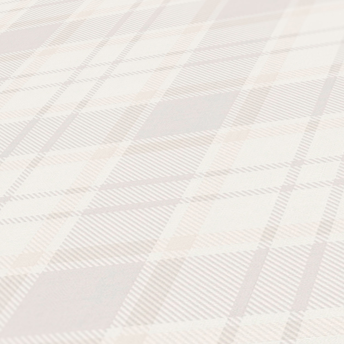 Papier peint Ecossais Toile beige gris - Maison Charme d'A.S. Création ZOOM | Réf. AS-390723