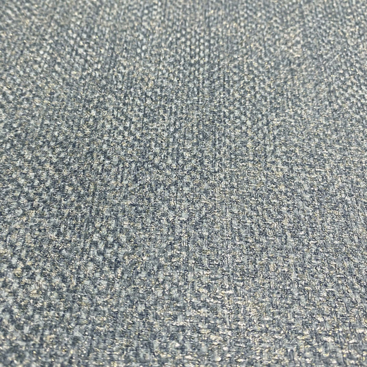 Papier Peint Faux uni Textile Paillettes bleu doré - Venezia d'Ugépa AMB4| Réf. UGP-M67301