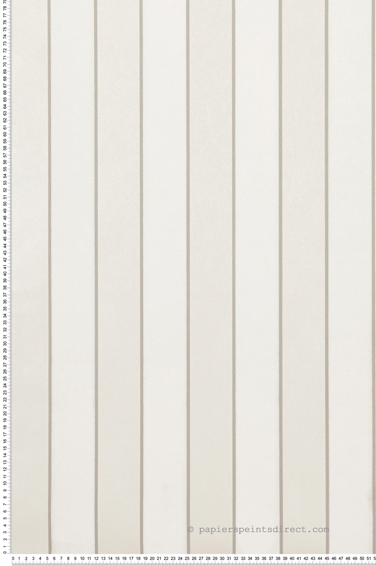 Papier peint Rayure Velours écru nacré - Regency Stripe d'Osborne & Little | Réf. OSB-W7780-10
