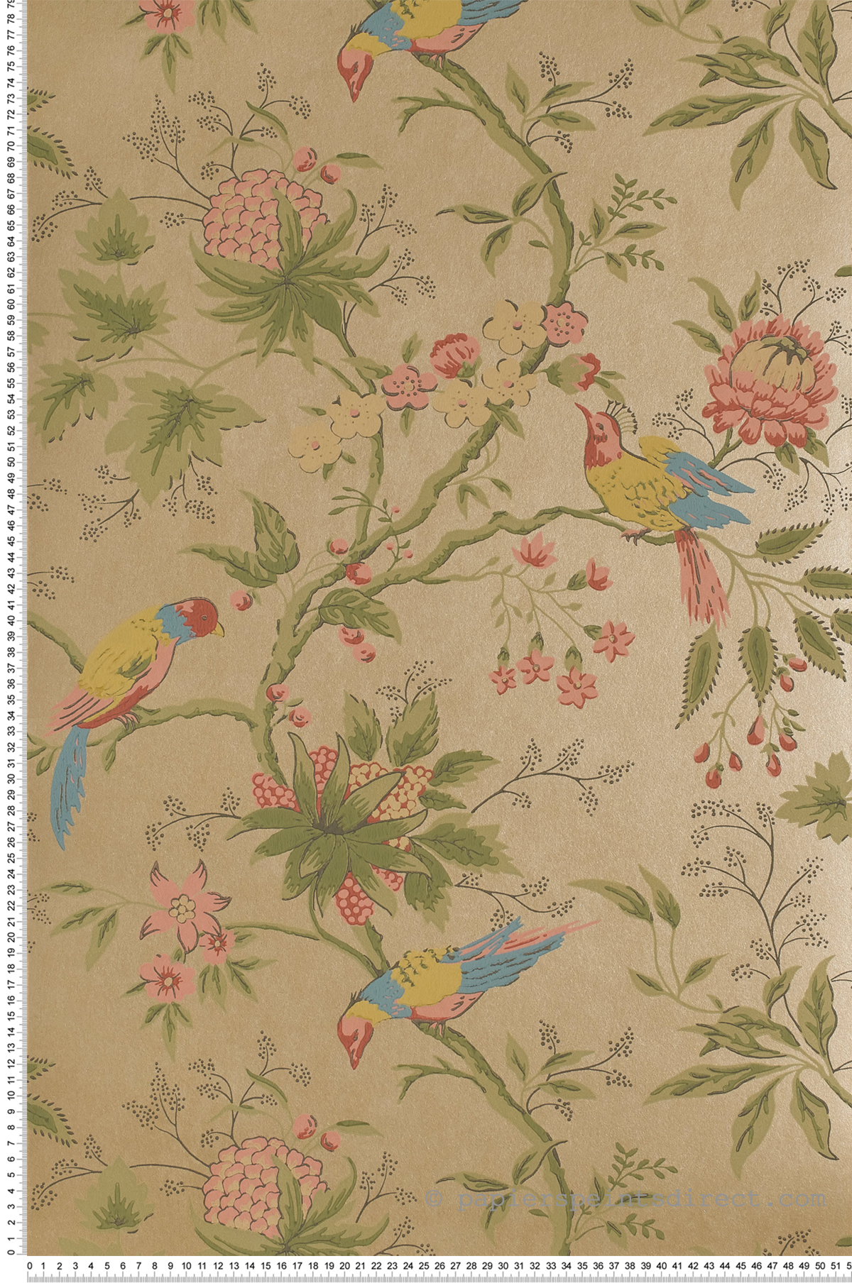 Brooke House Parchment - Collection Archive Trails 2 de Little Greene