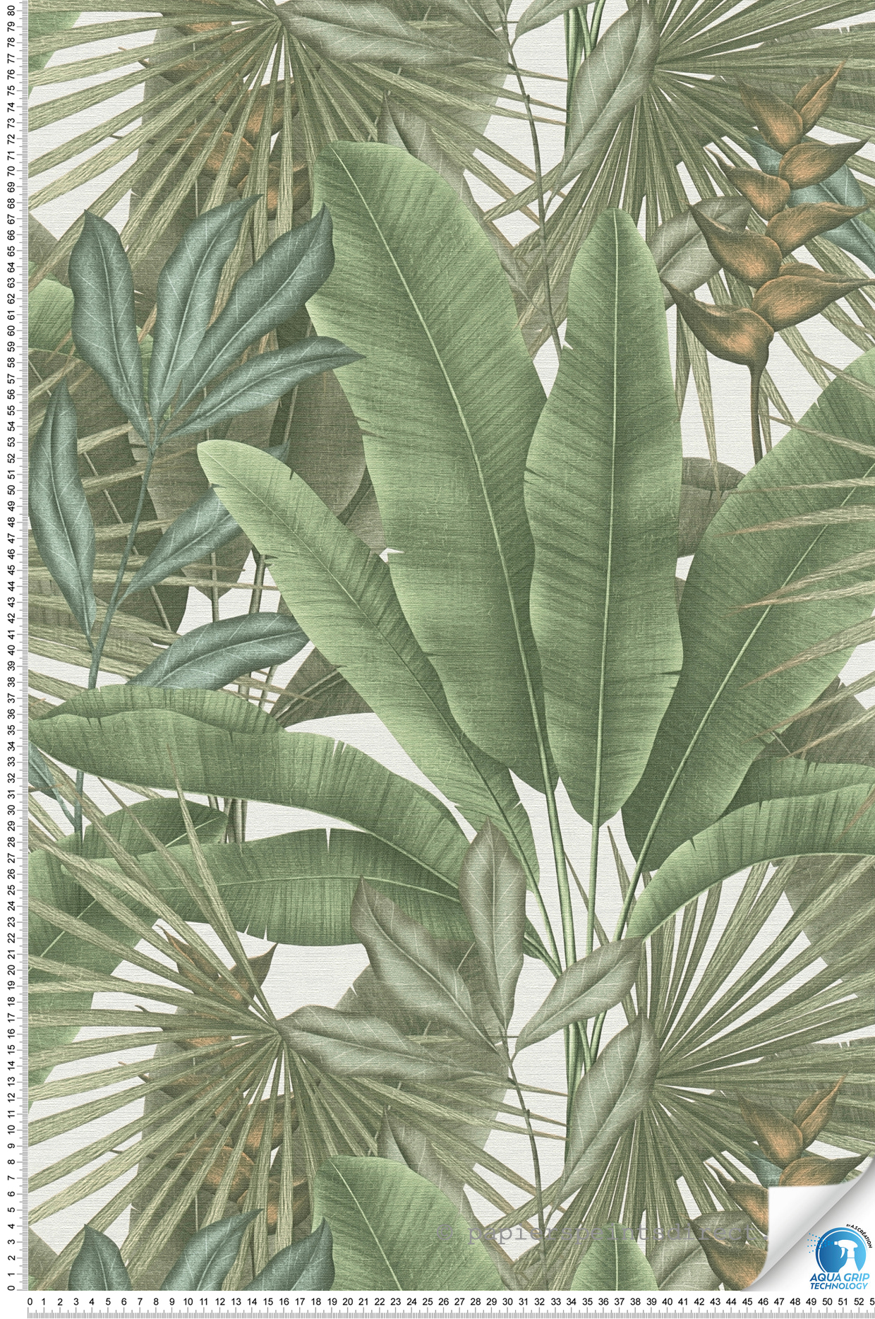 Papier peint préencollé Feuillage Jungle Amazonienne vert - Designdrop d'A.S. Création | Réf. AS-784511